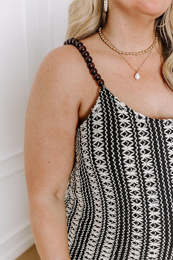 Acapulco Sunsets Knit Maxi Dress Curves Product Image