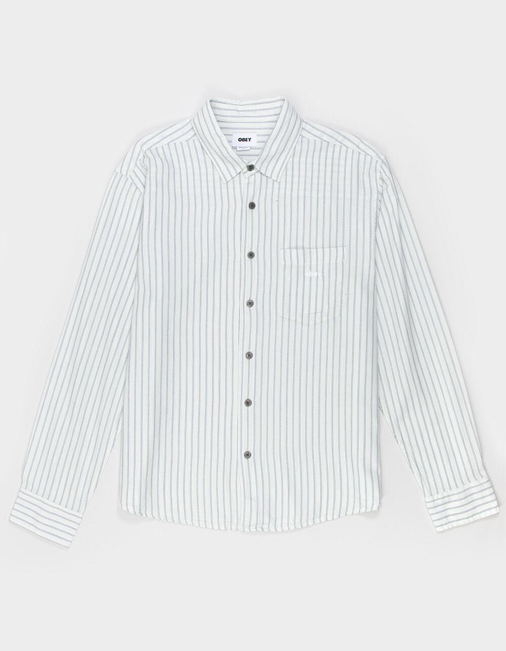 OBEY Winsor Mens Button Up Shirt - NATURAL Product Image