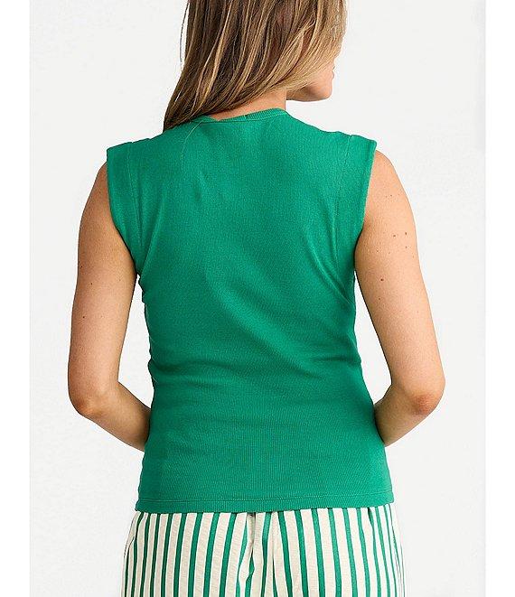 Brave + True Daphne Crew Neck Rib Knit Tank Product Image