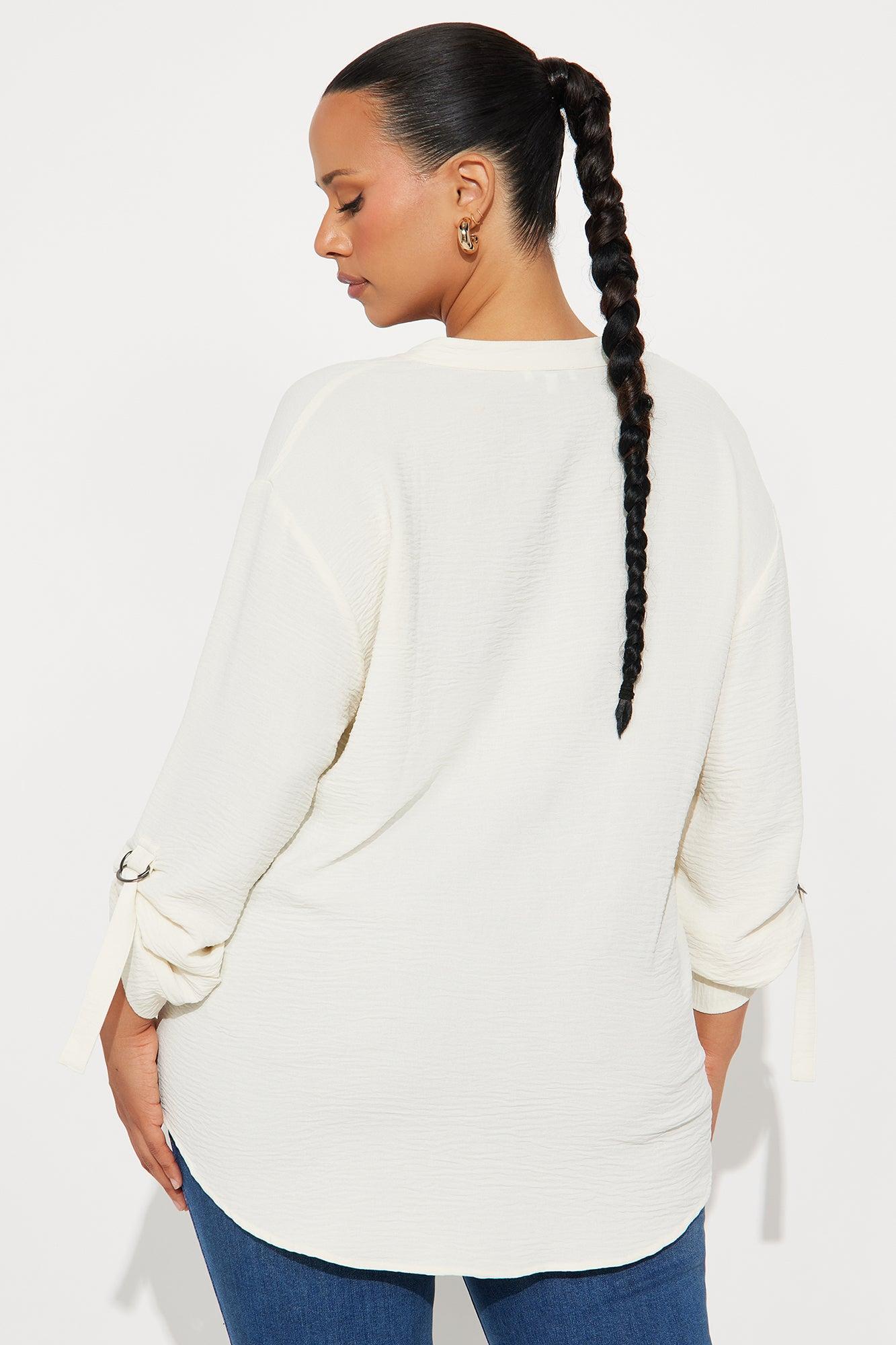 Solange Blouse Top - Cream Female Product Image