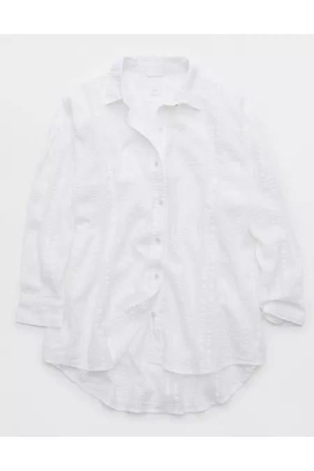 Aerie Seersucker Coverup Shirt Women's Product Image