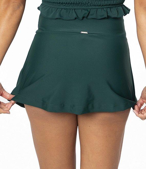 Janela Bay Solid High Waist Swim Skort Product Image