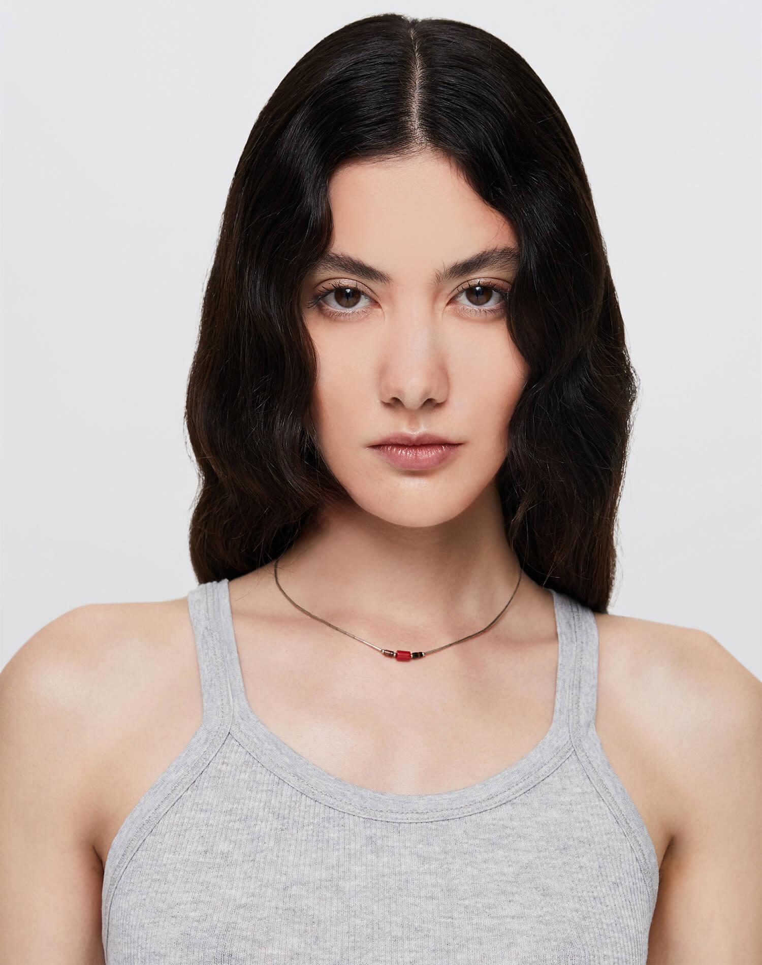 Hanes Ribbed Tank - Heather Grey Female Product Image