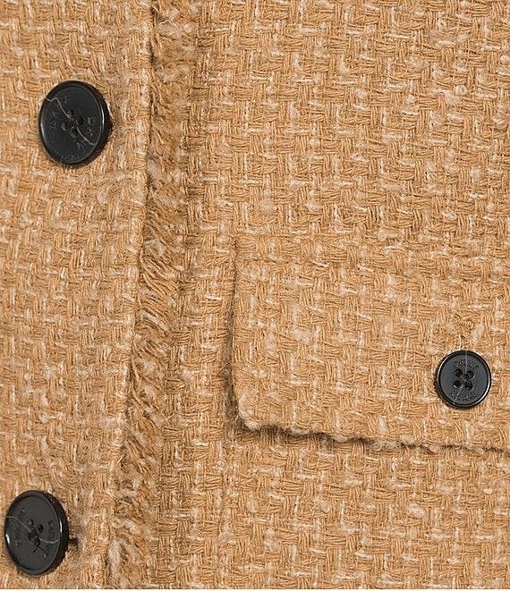DKNY by Donna Karan Tweed Patch Pocket Frayed Jacket Product Image