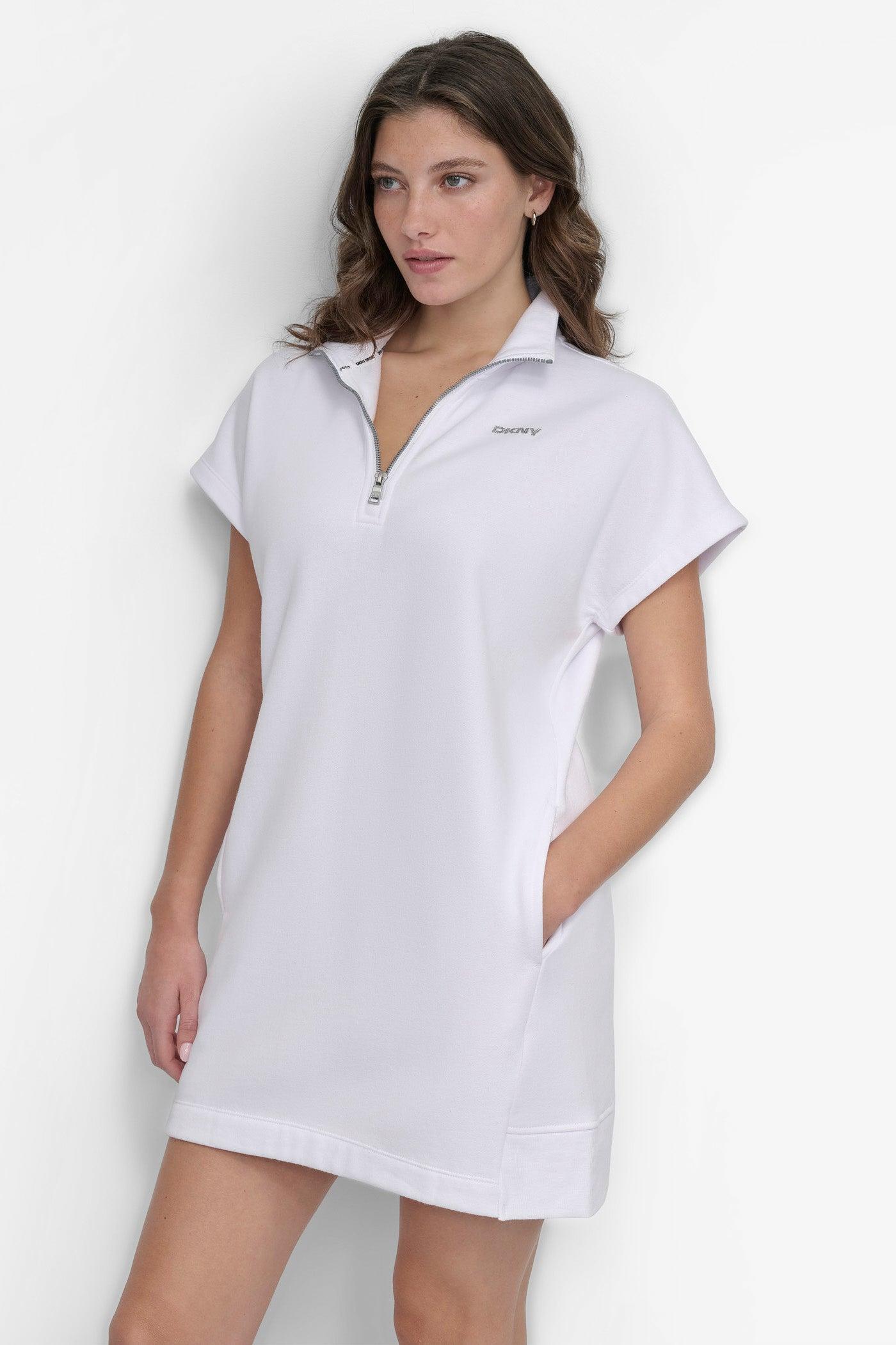 HALF-ZIP MINI SNEAKER DRESS Product Image