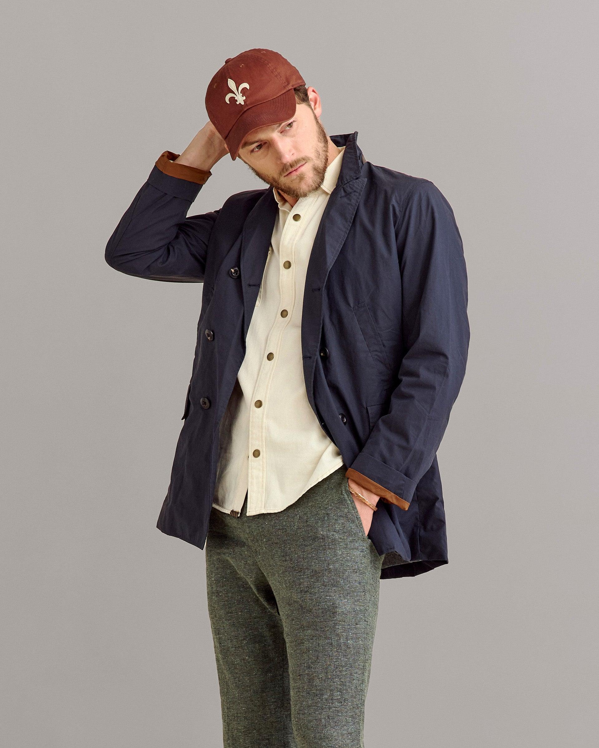 Waxed Bond Peacoat -  Product Image