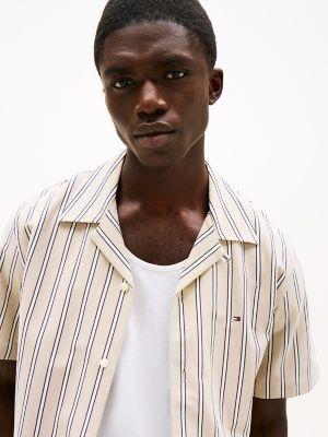 Regular Fit Knit Stripe Shirt Product Image