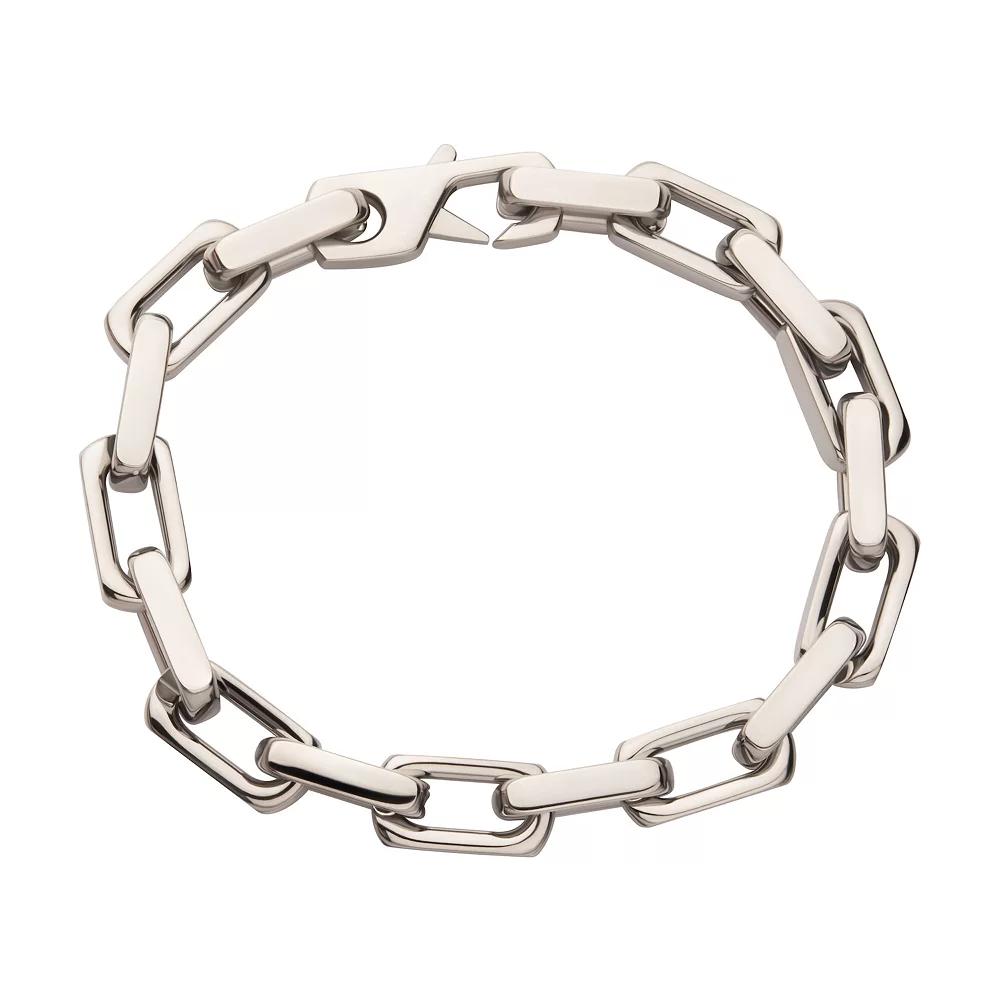 Men's Stainless Steel Oversized Square Links Chunky Bracelet, Size: 8", Silver Tone Product Image