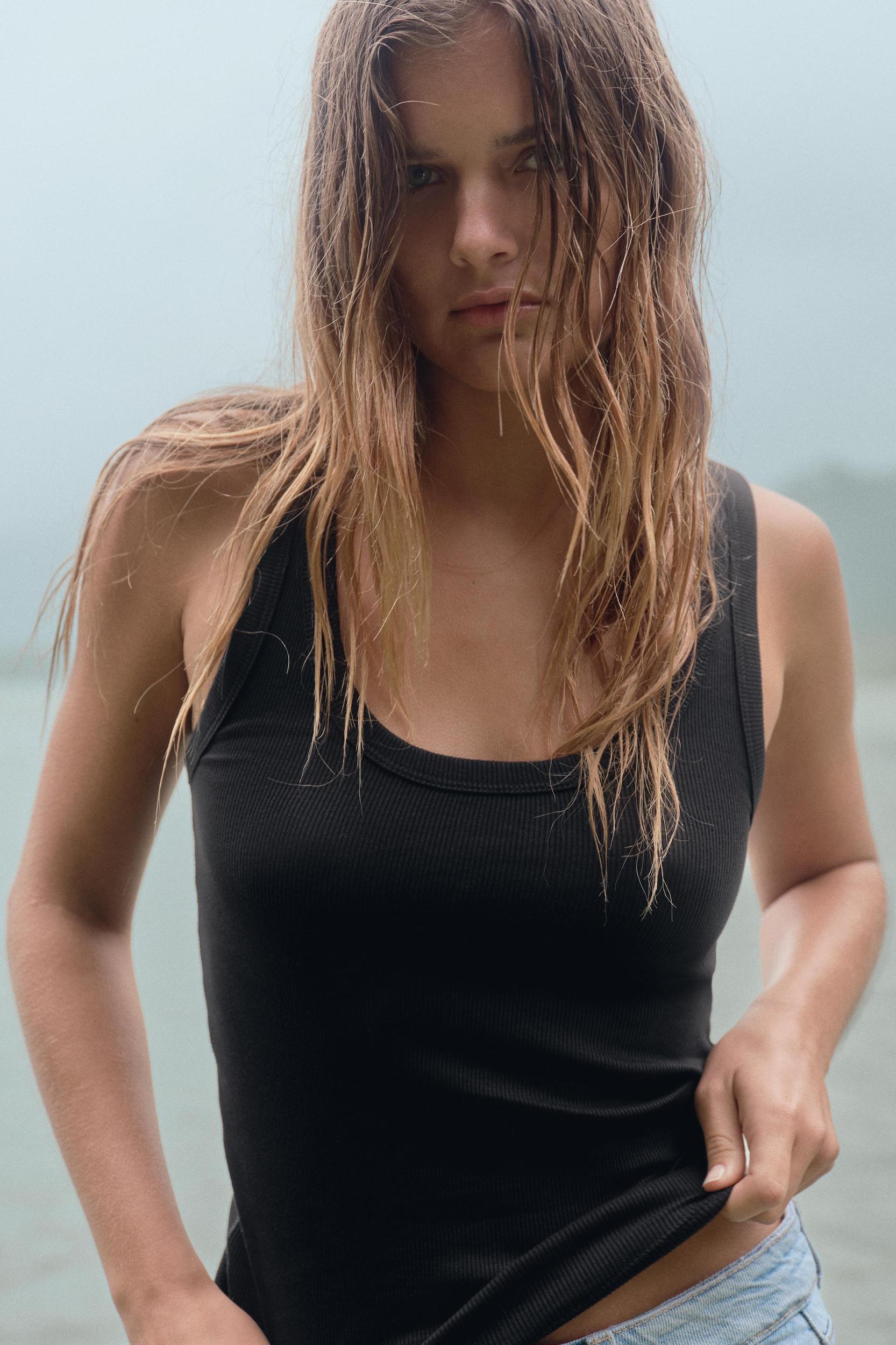 STRAPPY RIB TOP Product Image