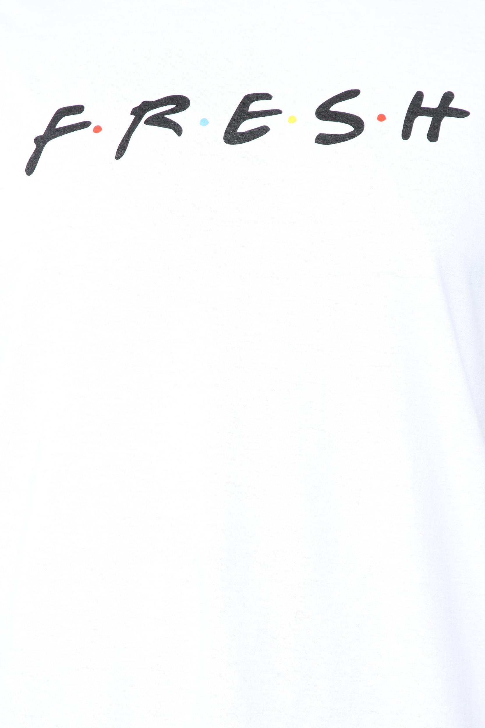 Fresh Short Sleeve Tee - White/Black Product Image