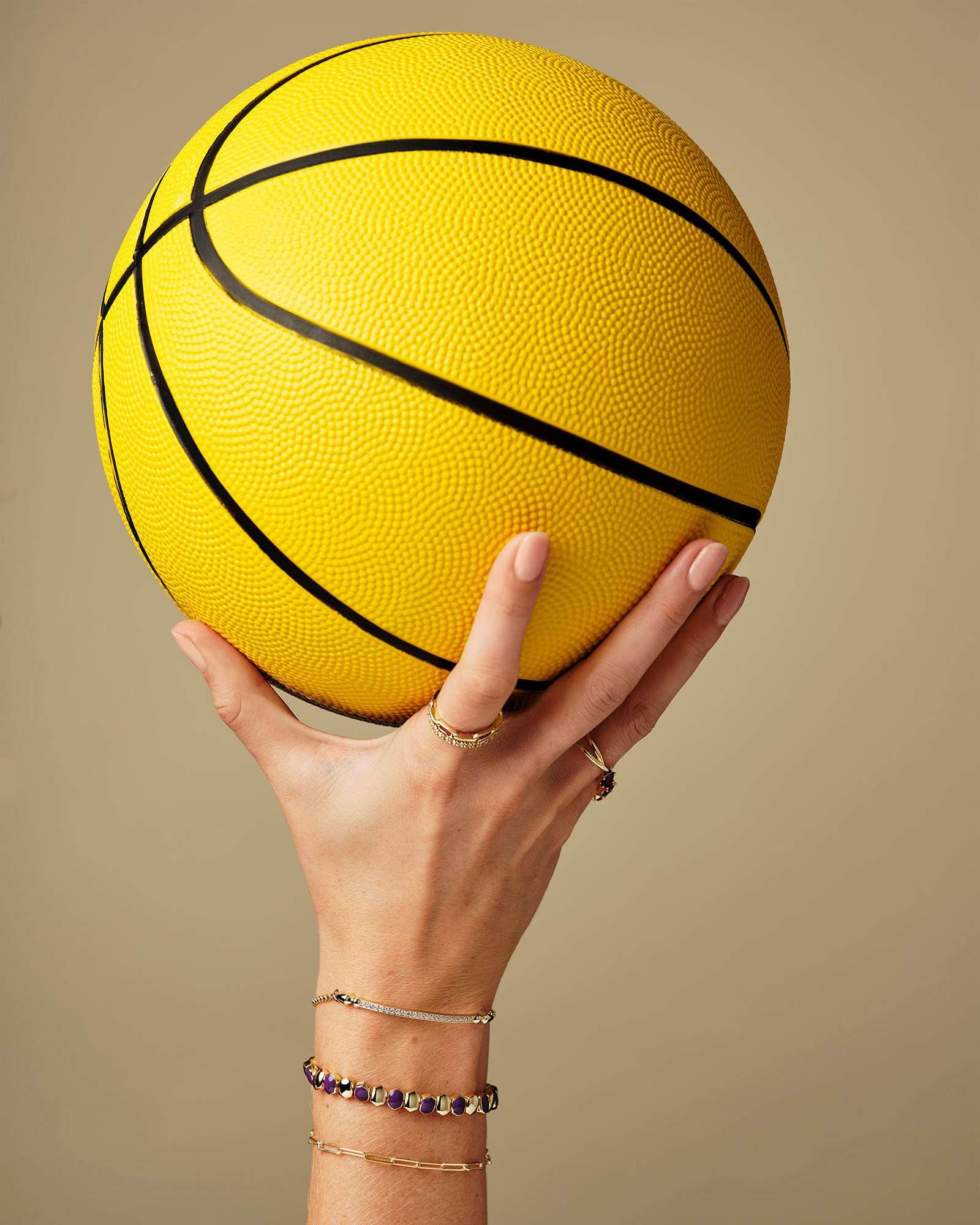 Daphne Enamel Gold Stretch Bracelet Product Image