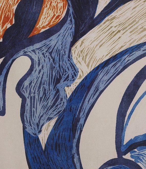 Bryn Walker Lanterna Printed Round Neck 3/4 Sleeve Lantern Maxi Dress Product Image