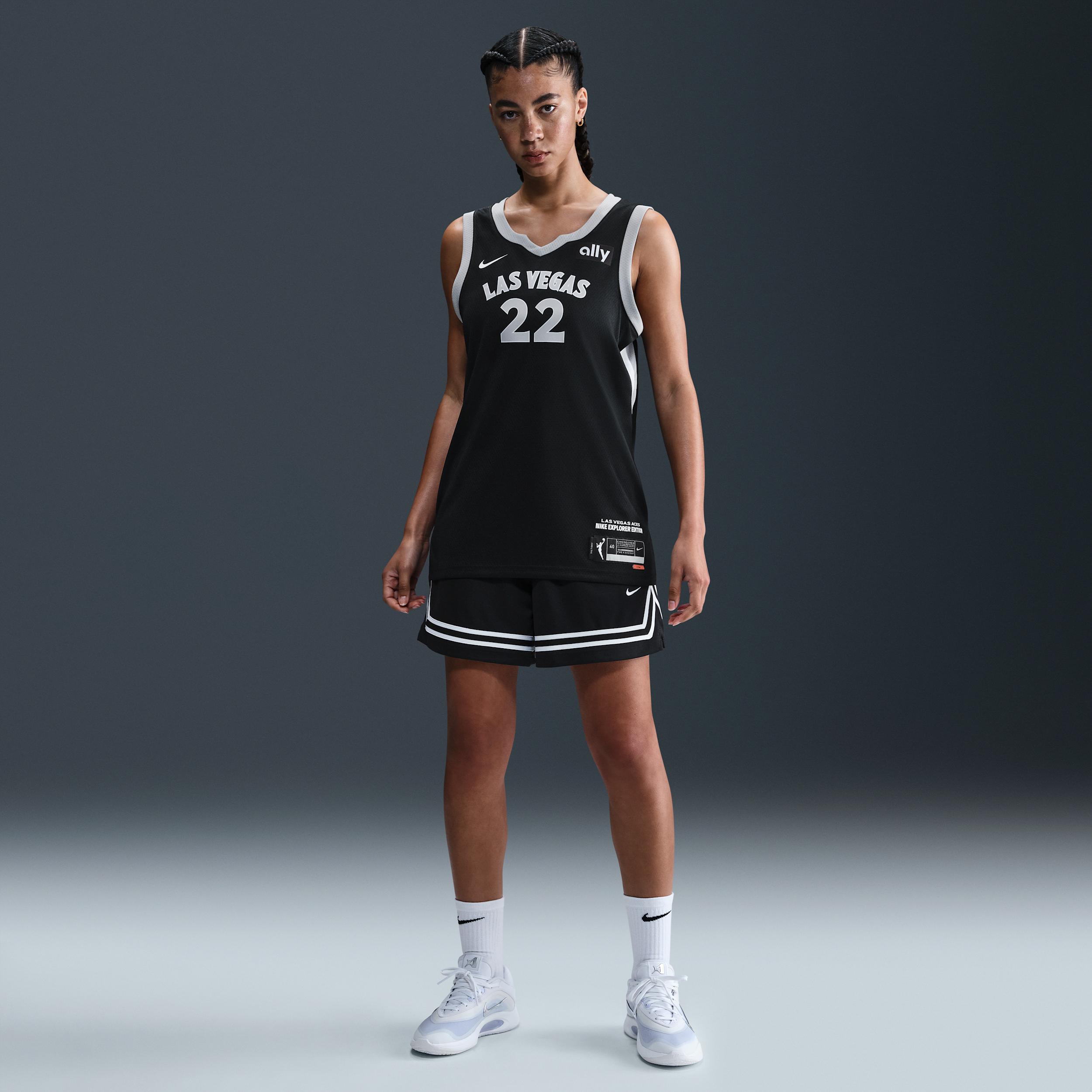 Aja Wilson Las Vegas Aces Nike Womens Dri-FIT WNBA Victory Jersey | HF0996-010 Product Image