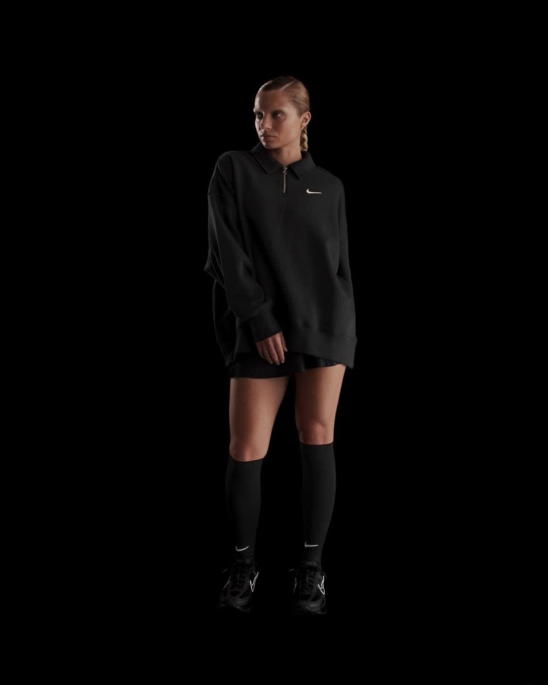 Nike Sportswear Phoenix Fleece Women's Oversized 1/4-Zip Polo Product Image