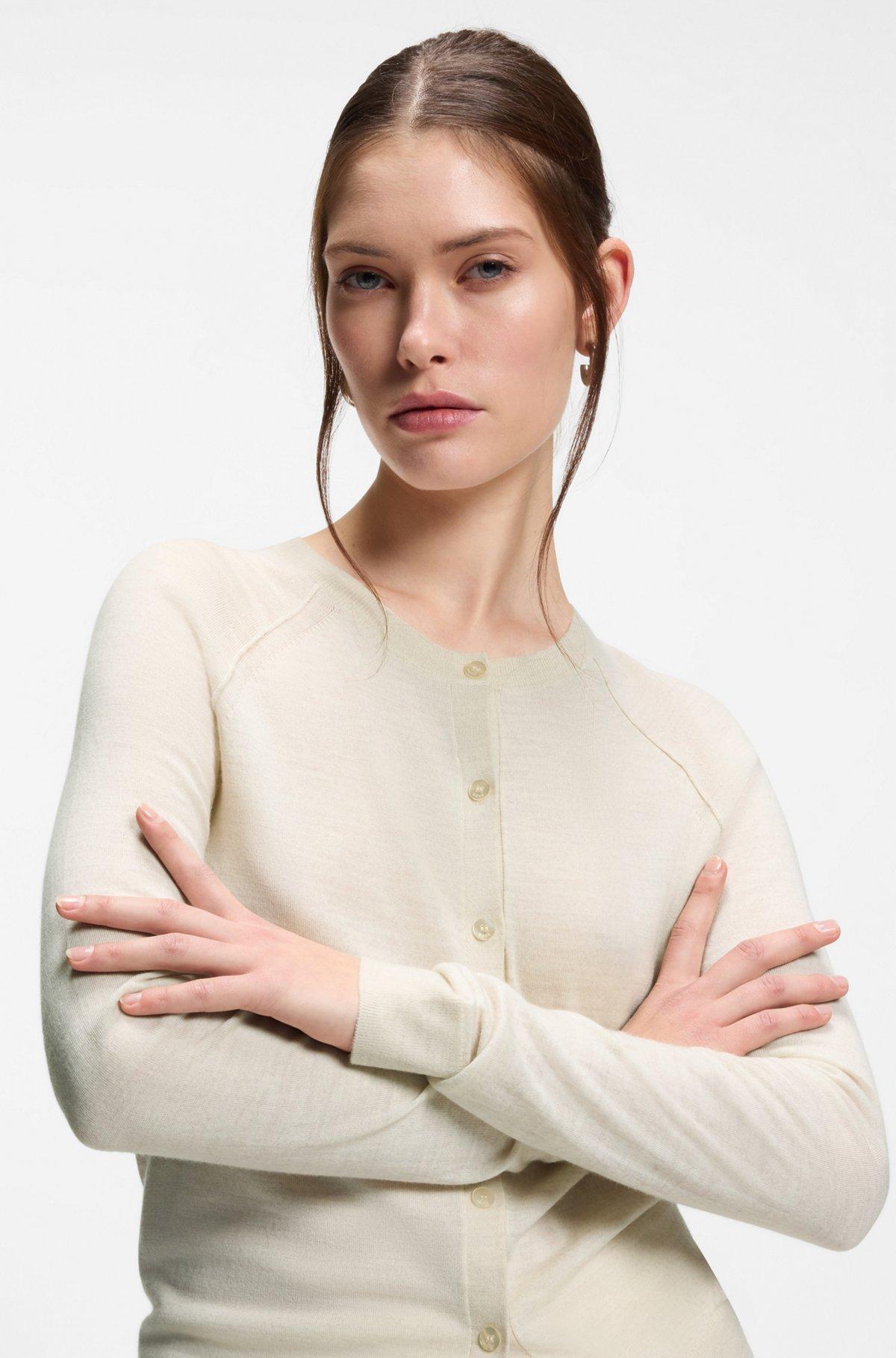 Superfine merino wool cardigan Product Image