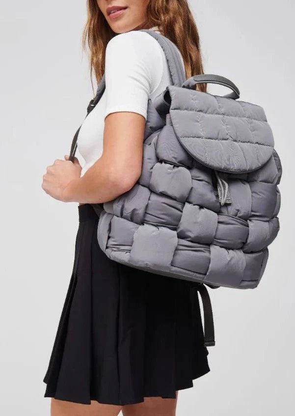 Quilted Woven Nylon Backpack Product Image