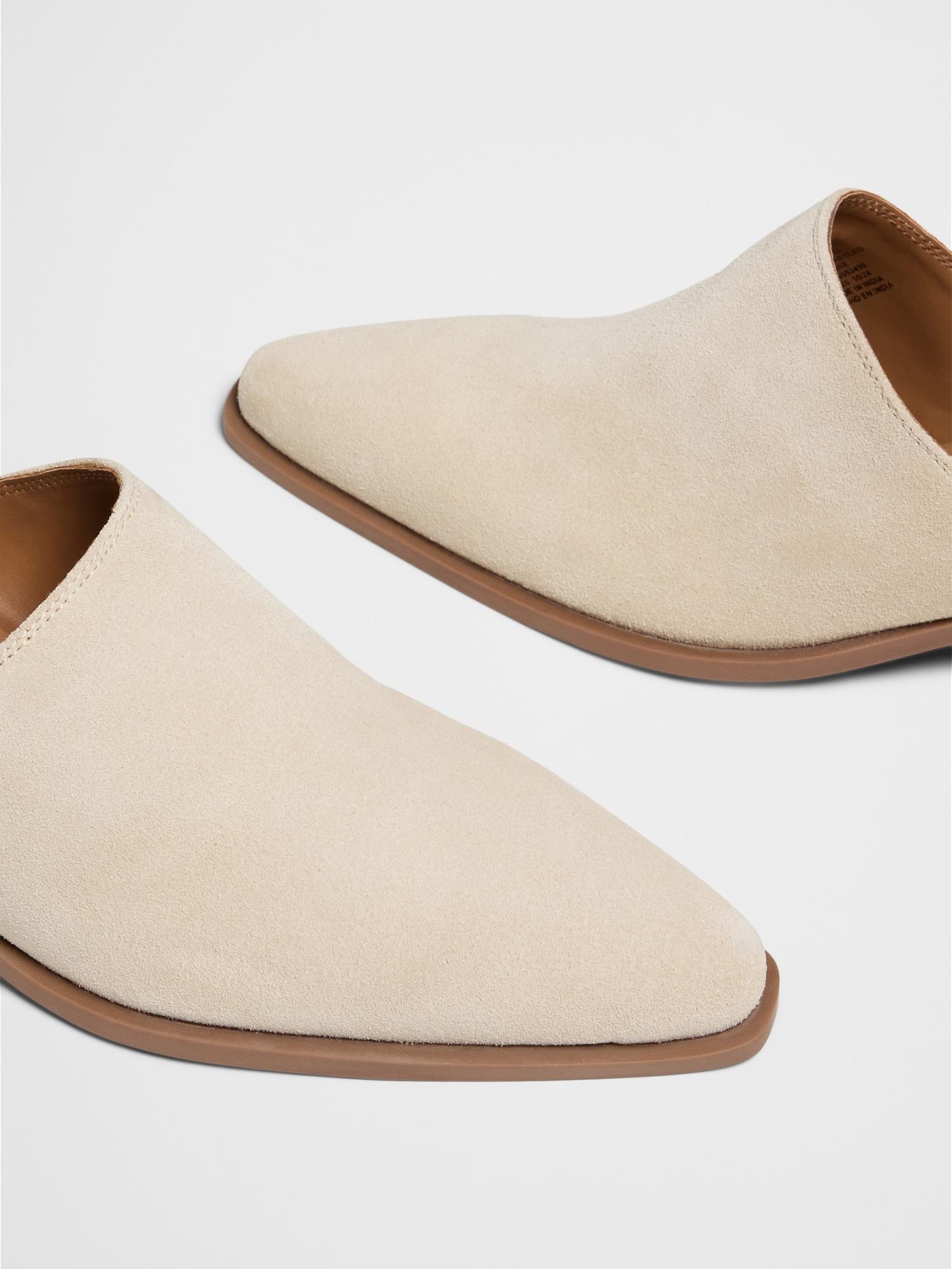 Leather Heeled Mule Product Image