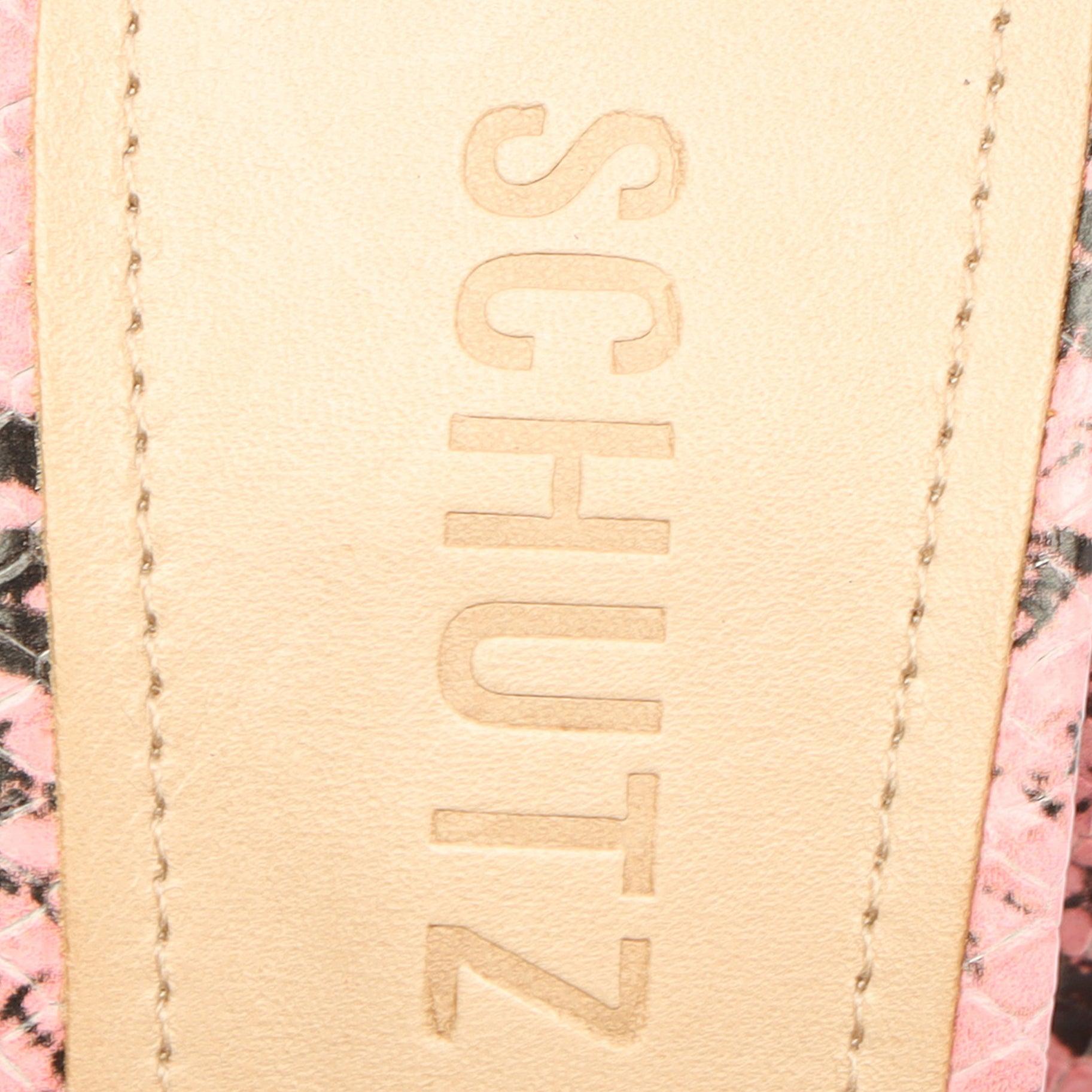 Aretha Snake Embossed Leather Sandal Product Image