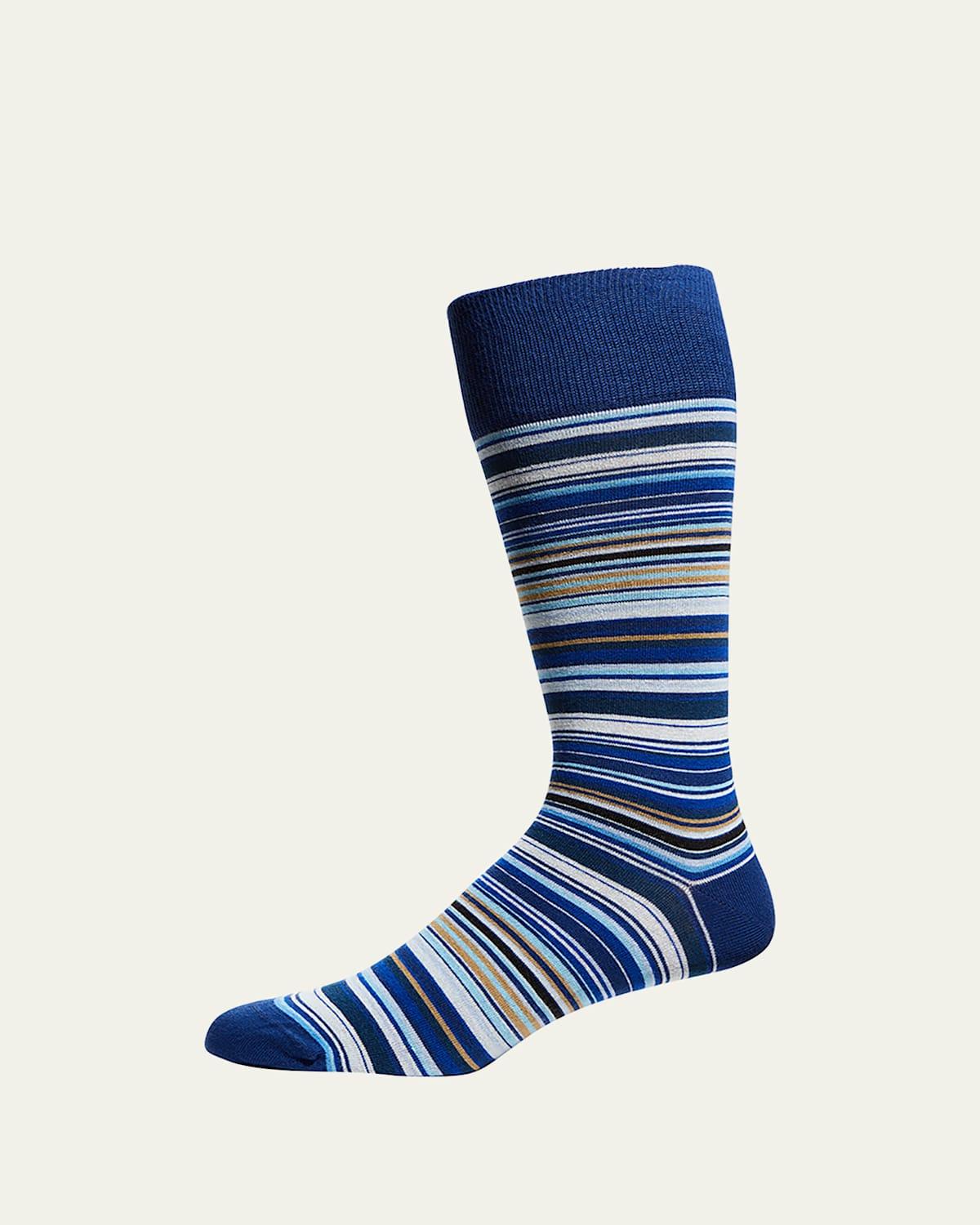 Mens Rainbow Multistripe Socks Product Image