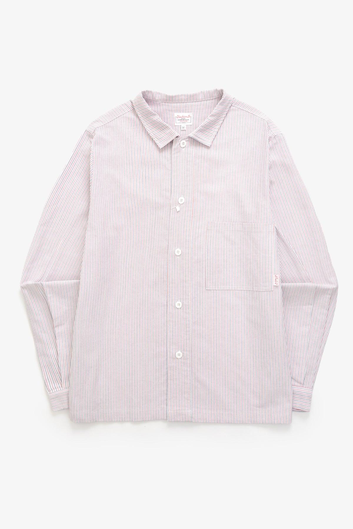 Blacksmith - 'Boxford' Utility Shirt - Multi Stripe Product Image