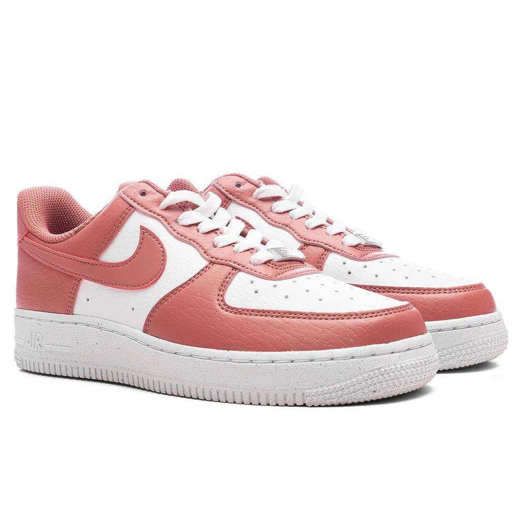Women's Air Force 1 '07 Next Nature - White/Canyon Pink/Metallic Silver Female Product Image