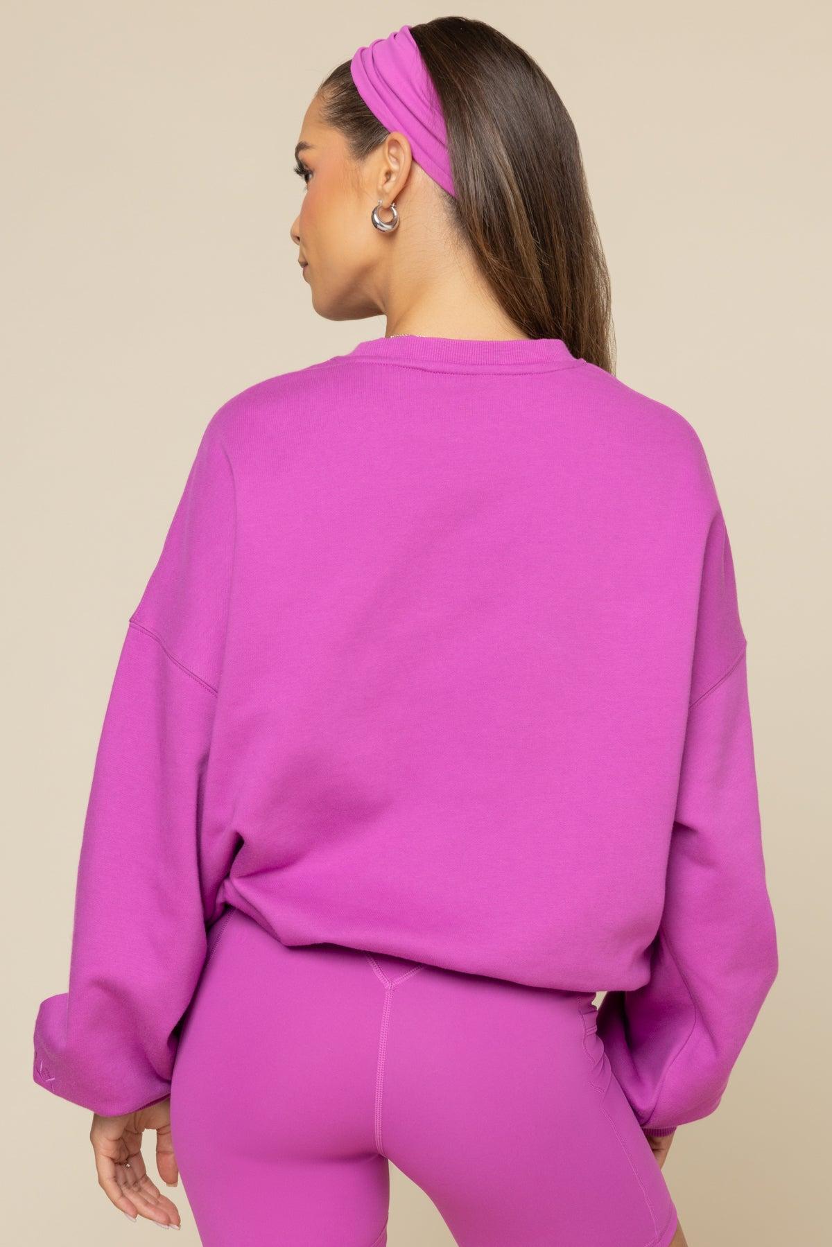 Cloud Crewneck Sweater - Royal Orchid Product Image