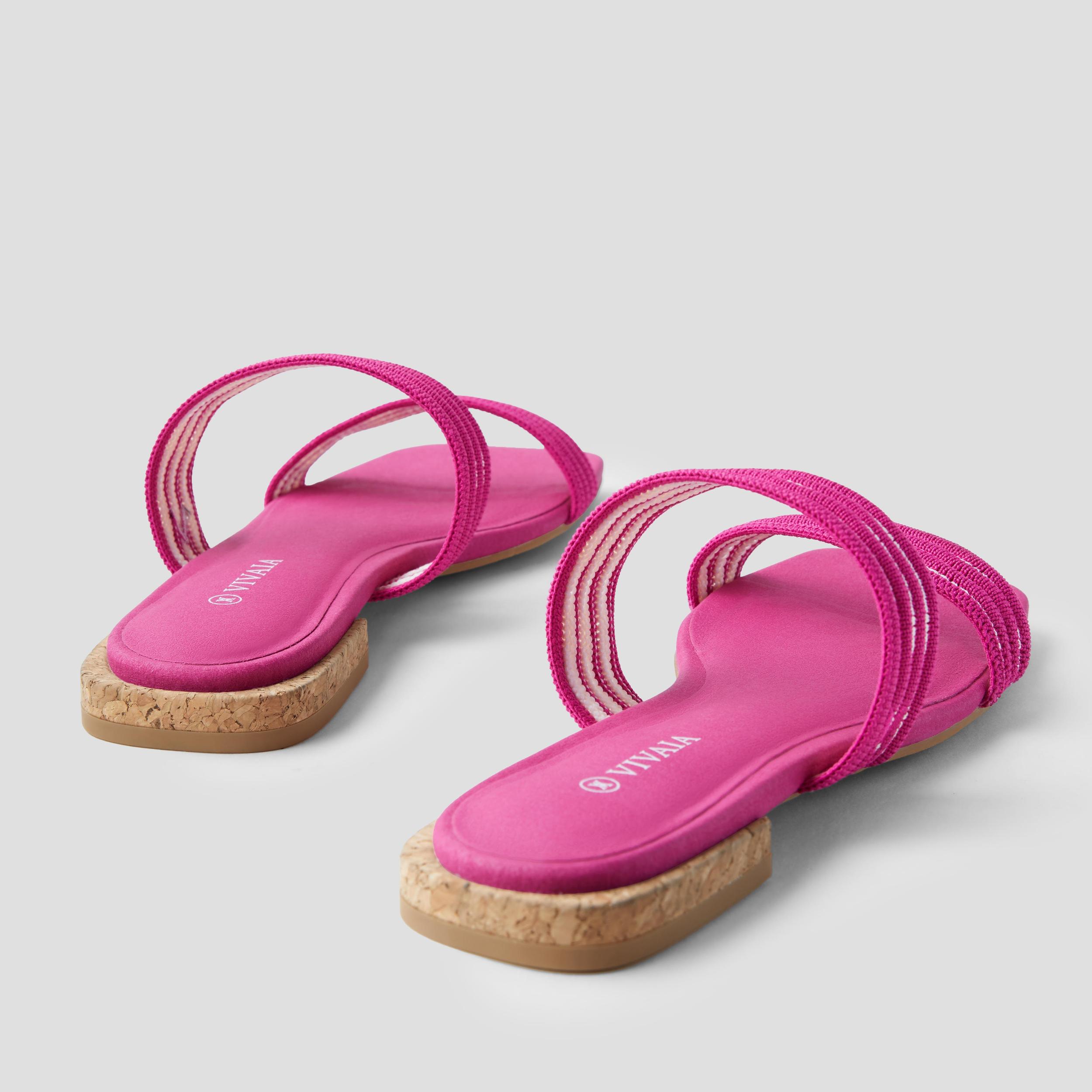 Square-Toe Slide Sandal (Maya) Product Image
