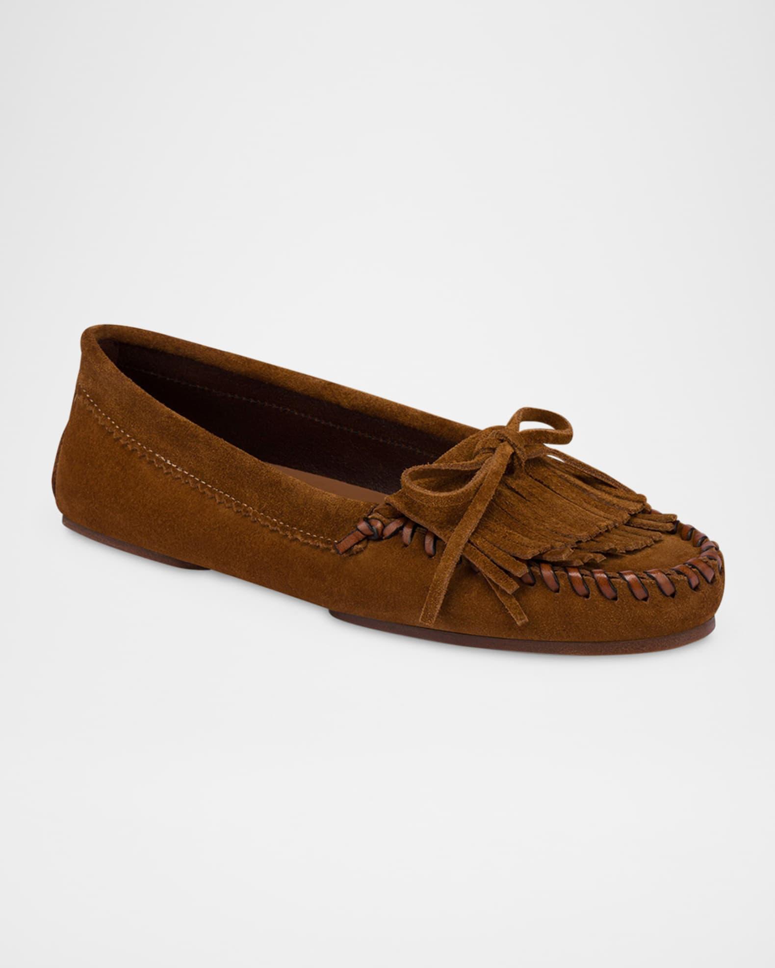 Indiana Suede Fringe Mocassin Loafers Product Image