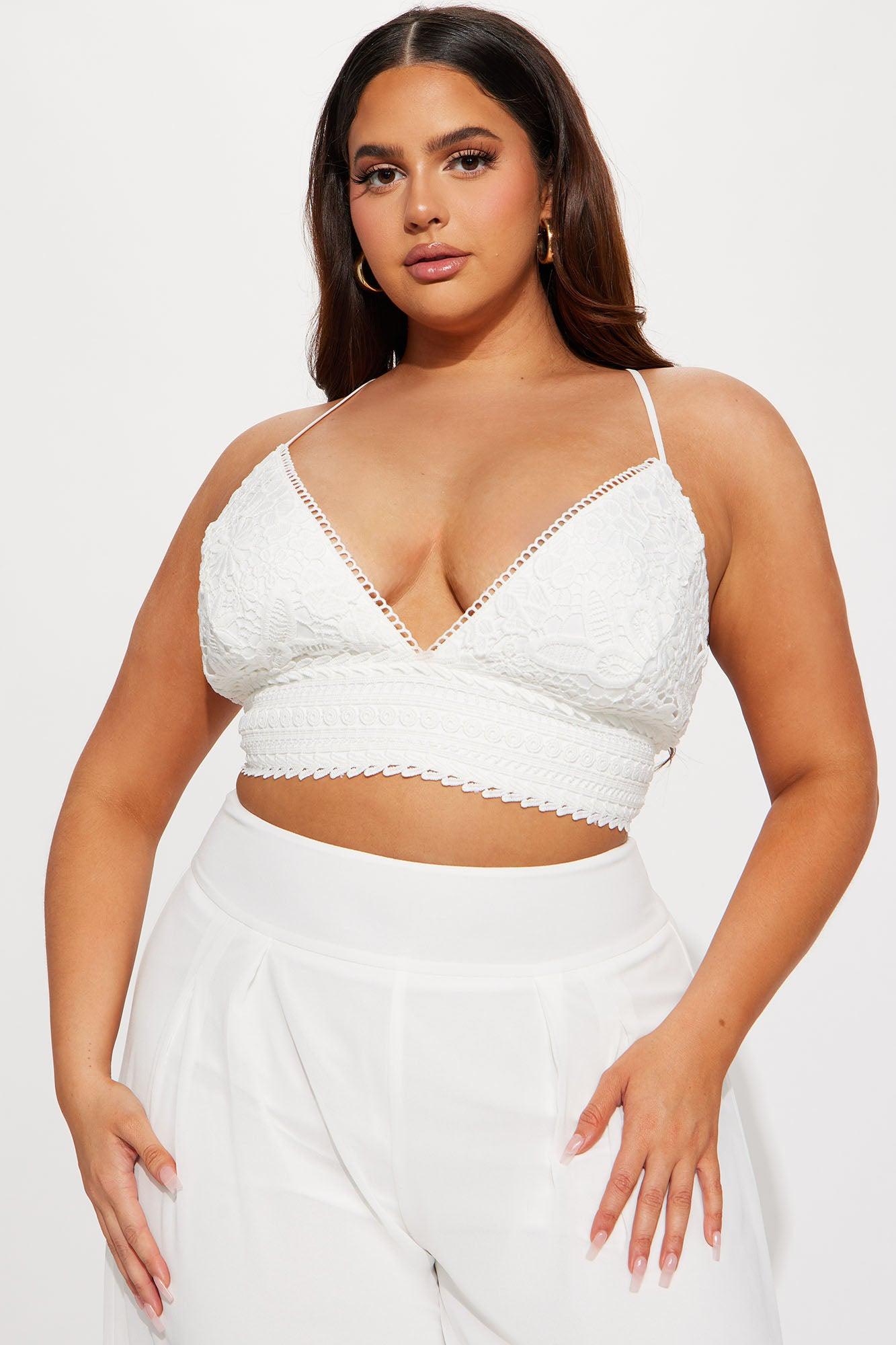 Here To Stay Pant Set - White Product Image