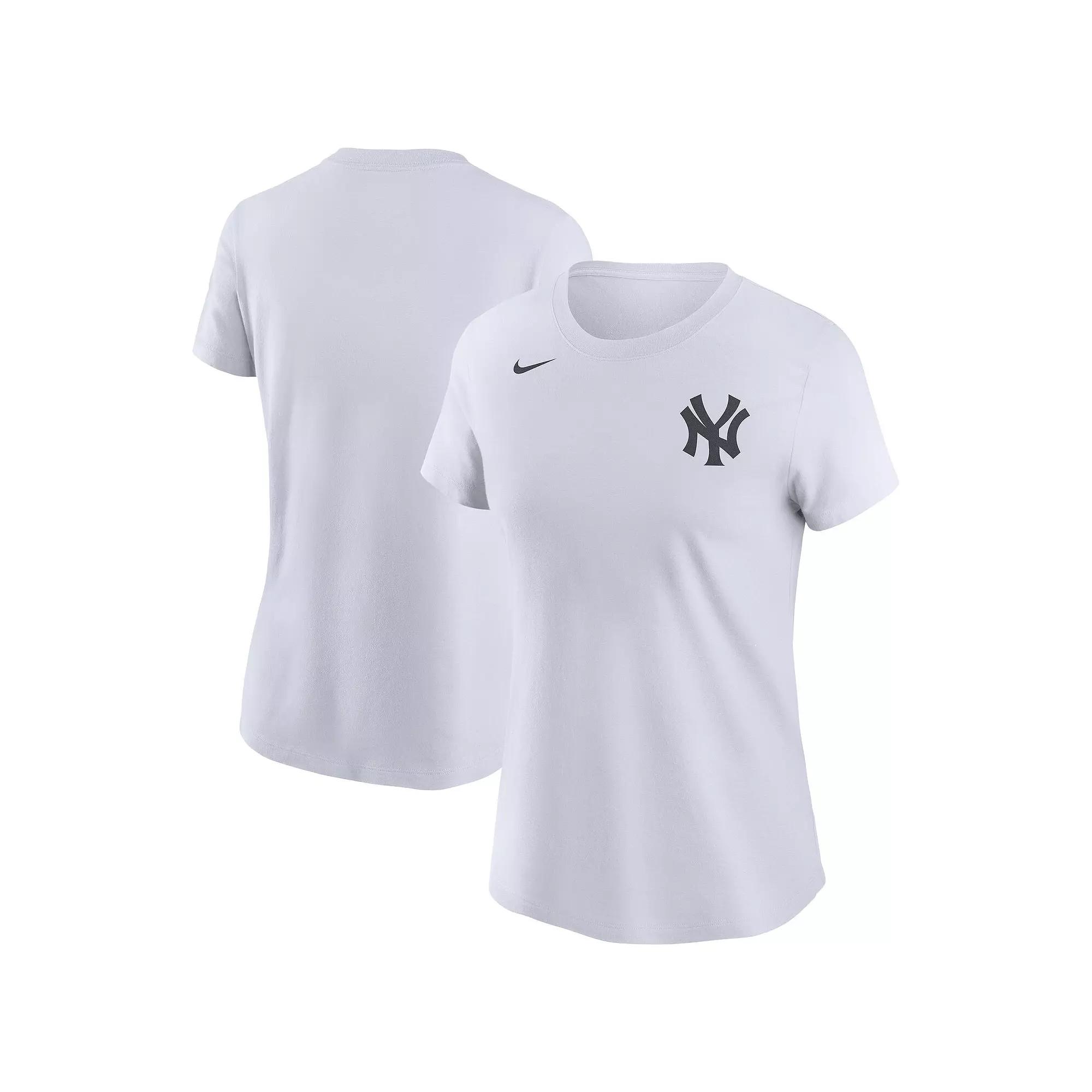 Women's Nike  White New York Yankees Wordmark T-Shirt, Size: Small Product Image