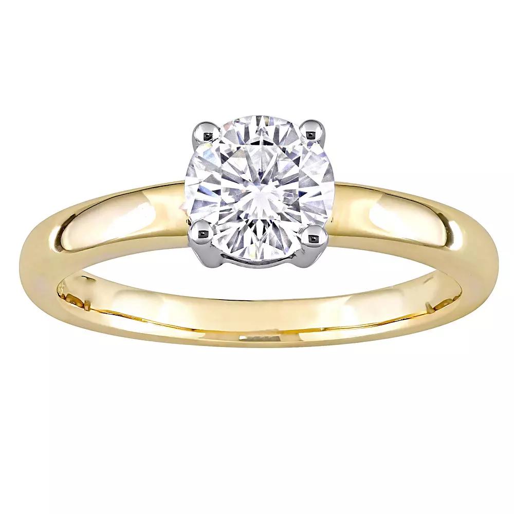Stella Grace 14k Gold Lab-Created Moissanite Solitaire Engagement Ring, Women's, Size: 10.50, 14k Two Tone Product Image