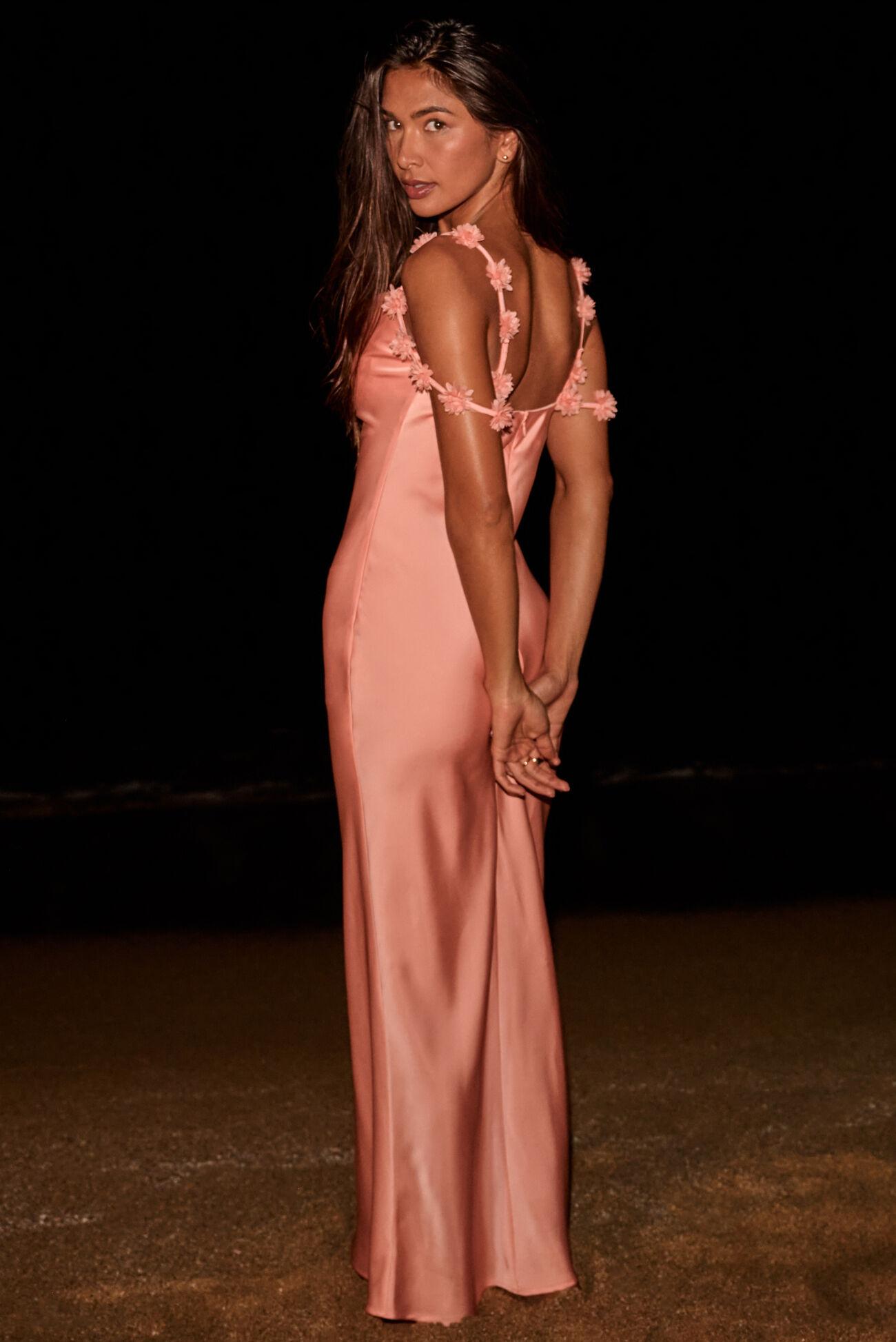 Scarlett Satin Maxi Dress Product Image
