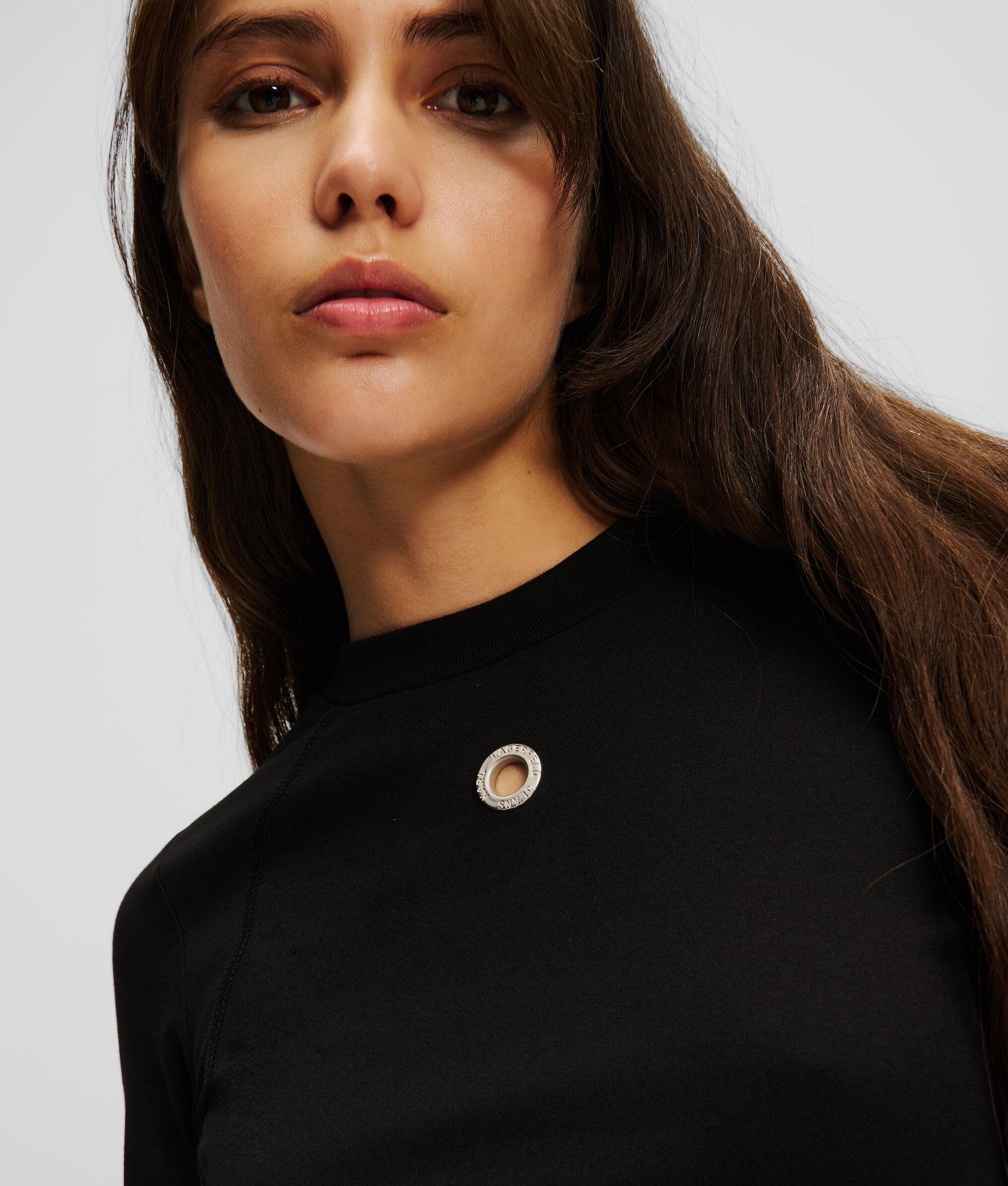 LONG-SLEEVED EYELET TOP Product Image