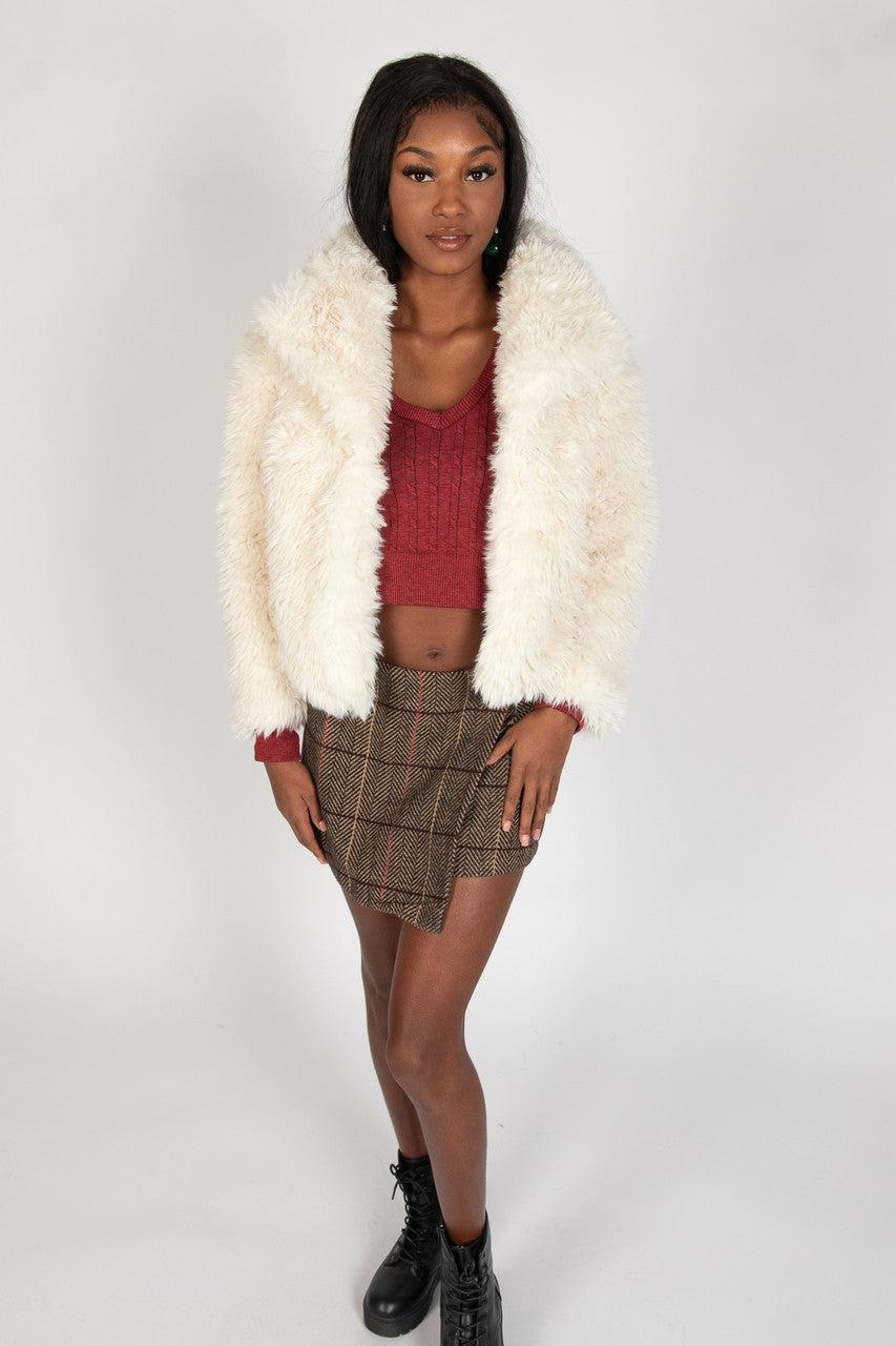 Shag Faux Fur Jacket Product Image