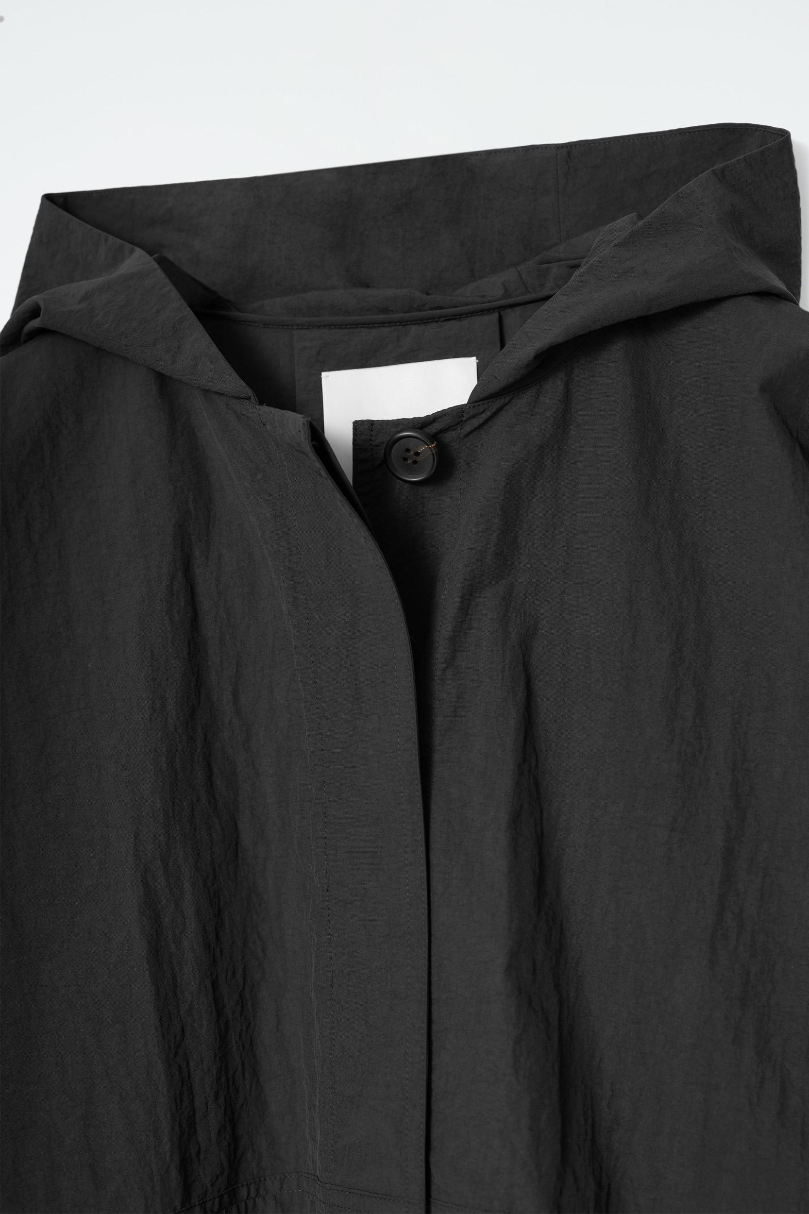 HOODED TRENCH COAT CAPE Product Image