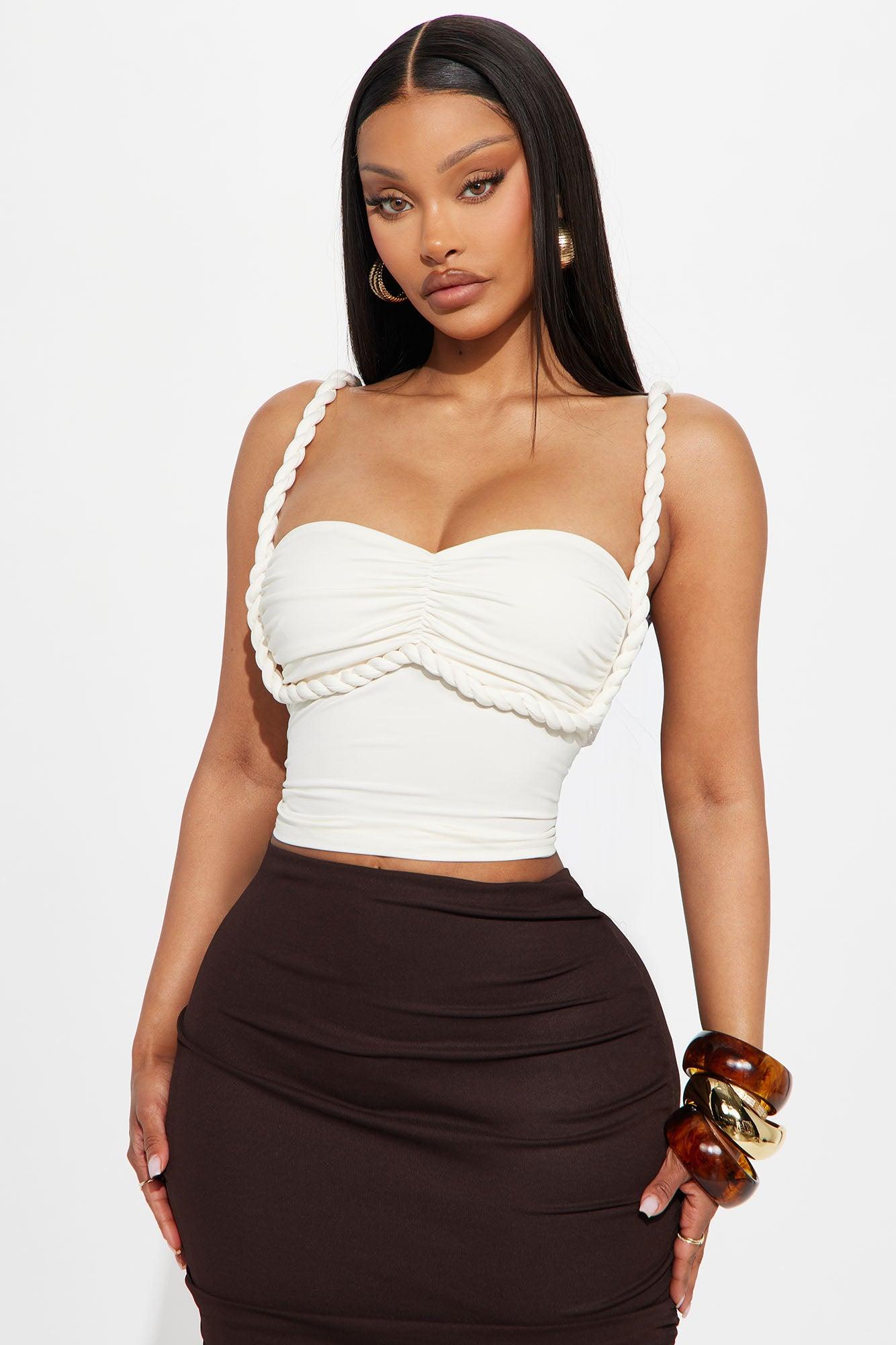 Mazie Cami Twist Top - Cream Female Product Image