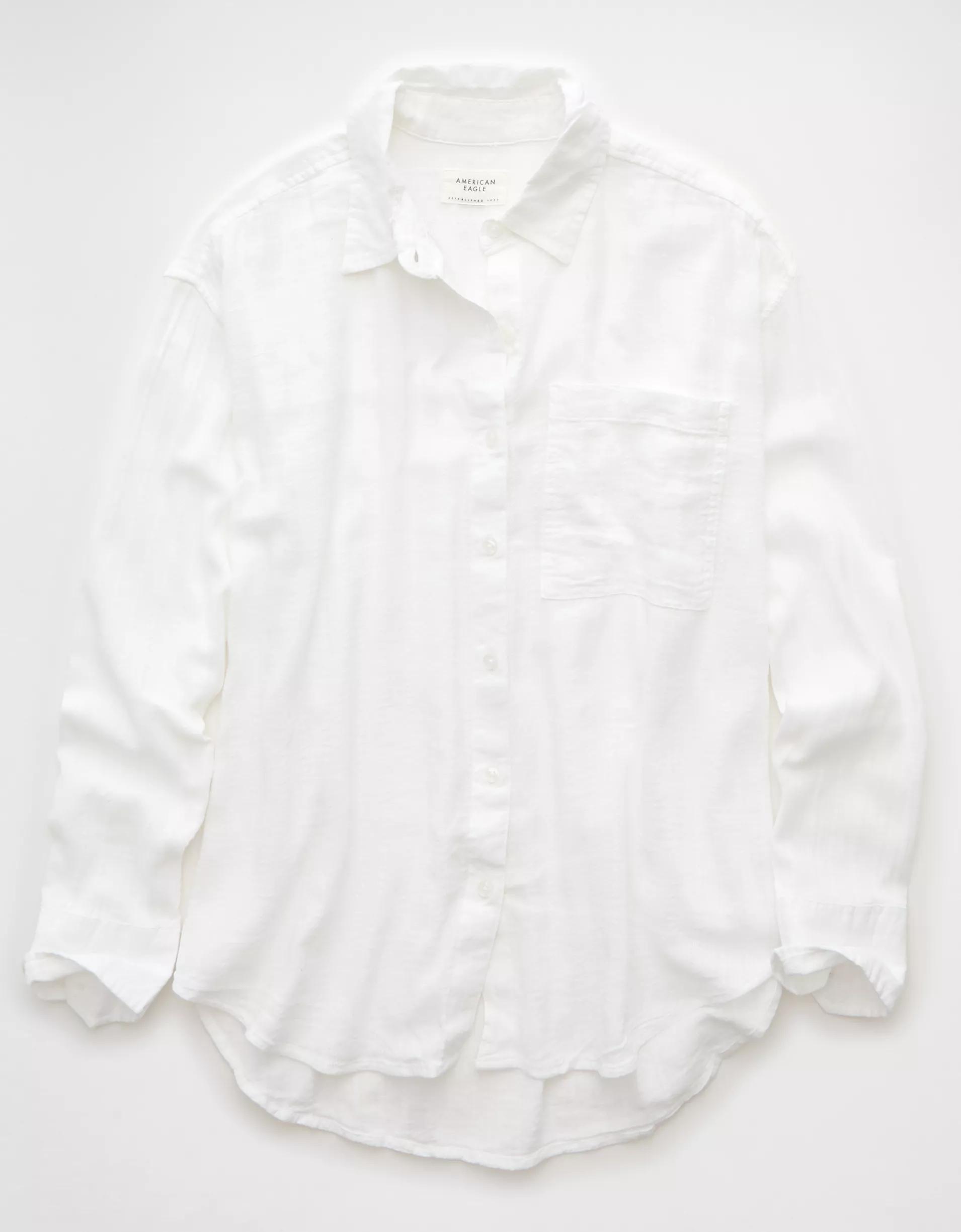 AE Perfect Button-Up Shirt Product Image