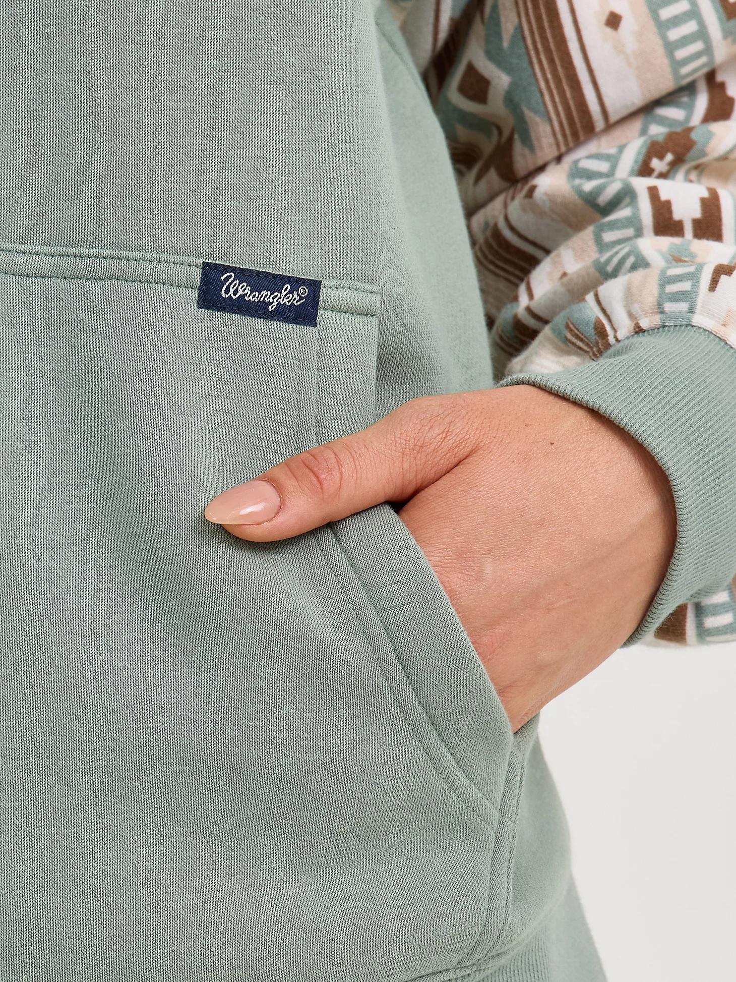 Women's Wrangler Logo Southwestern Yoke Pullover Hoodie | Women's TOPS | Wrangler® Product Image