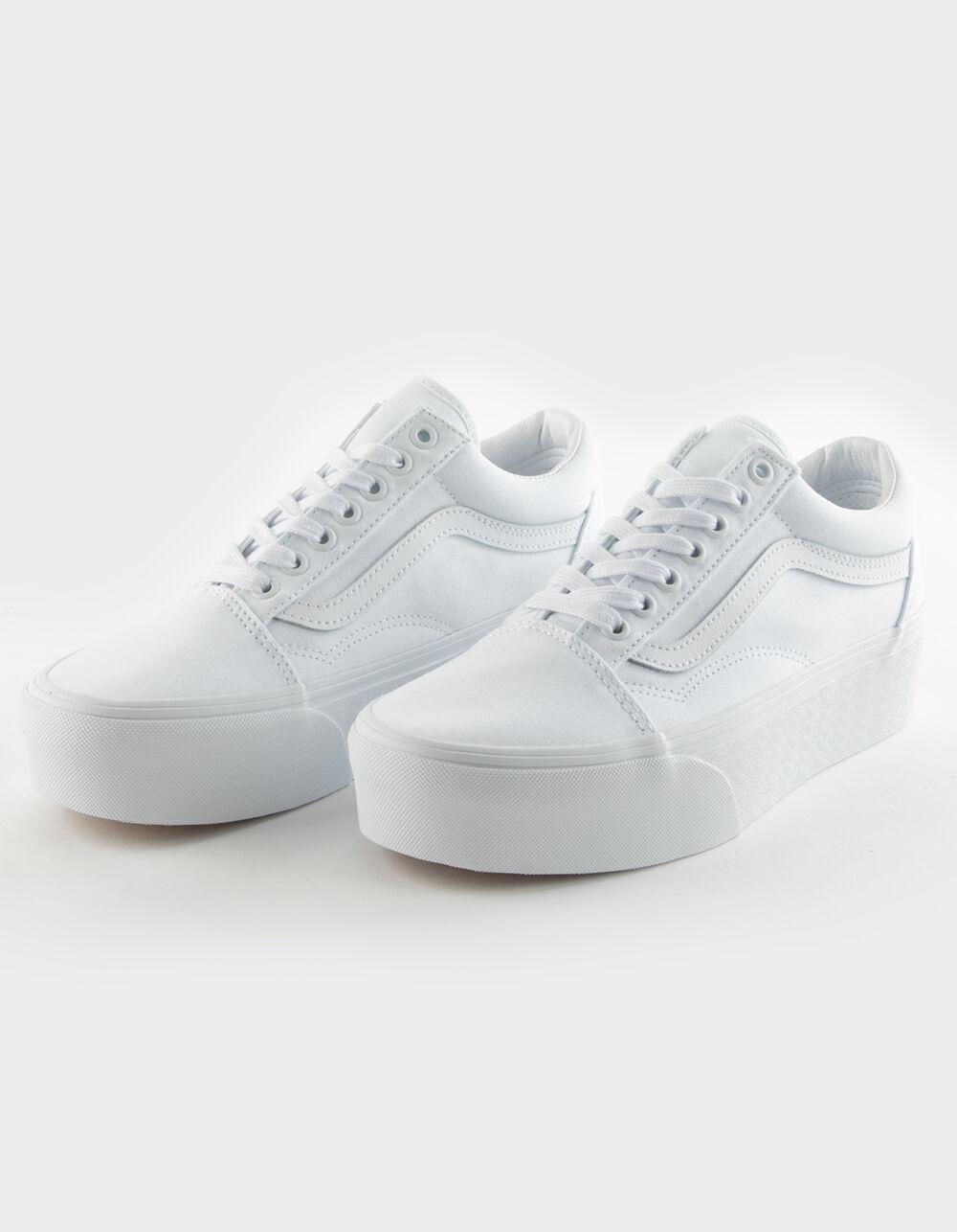 VANS Old Skool Stackform Womens Shoes - WHITE Product Image
