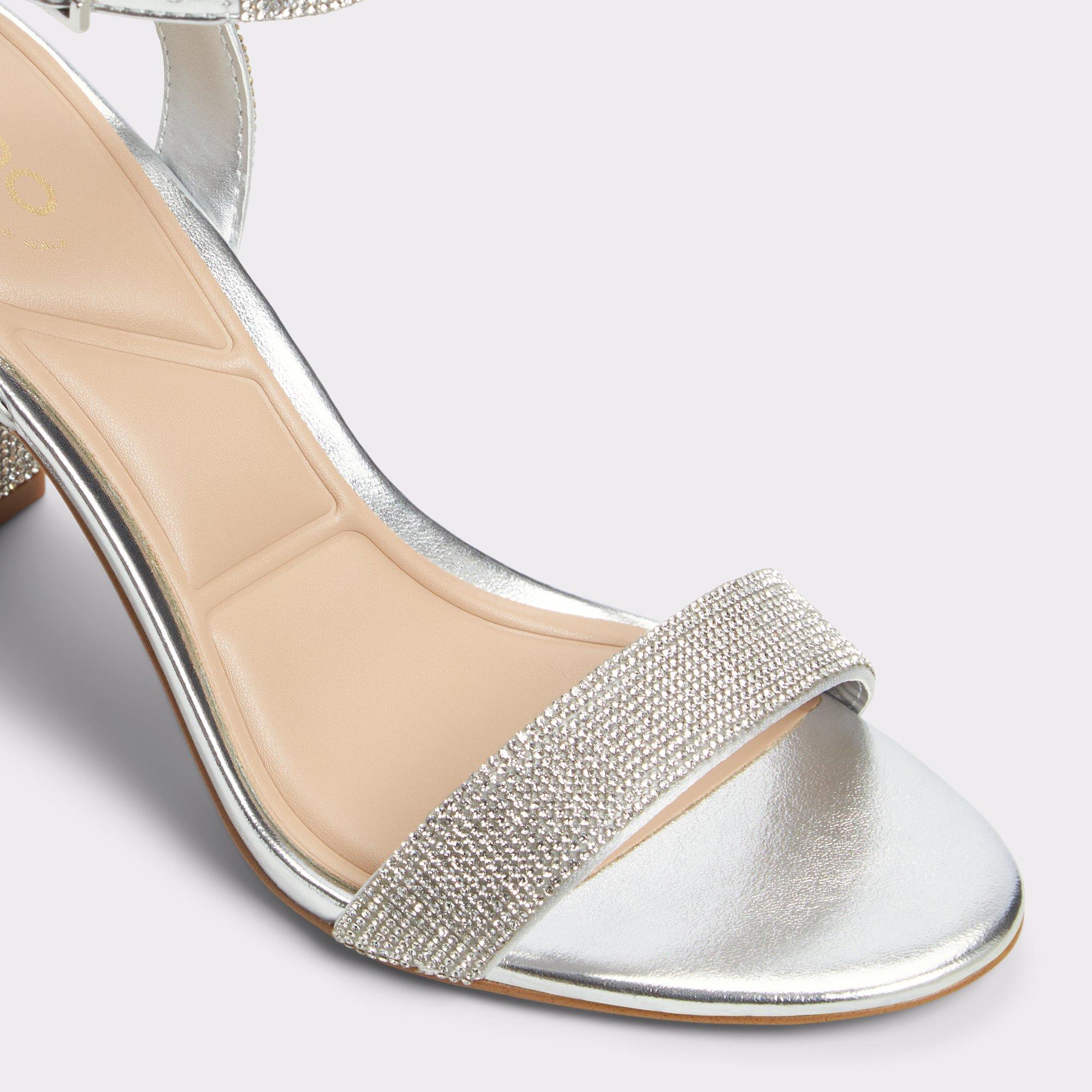 Rhiannon Silver Women's Strappy sandals | ALDO US Product Image
