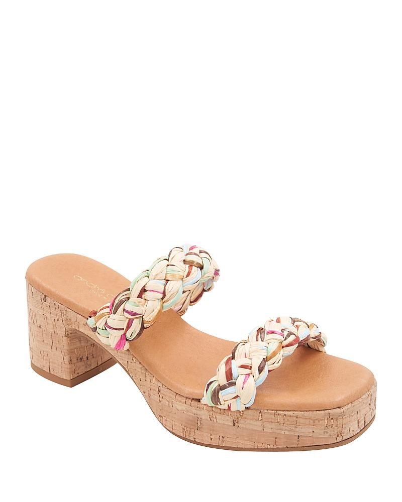 Andre Assous Womens Cairo Cork Heel Sandals Product Image