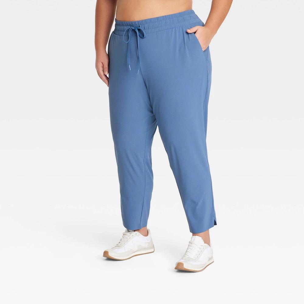 Women's Active Light High-Rise Taper Pants - All In Motion™ Navy Blue 3X Product Image