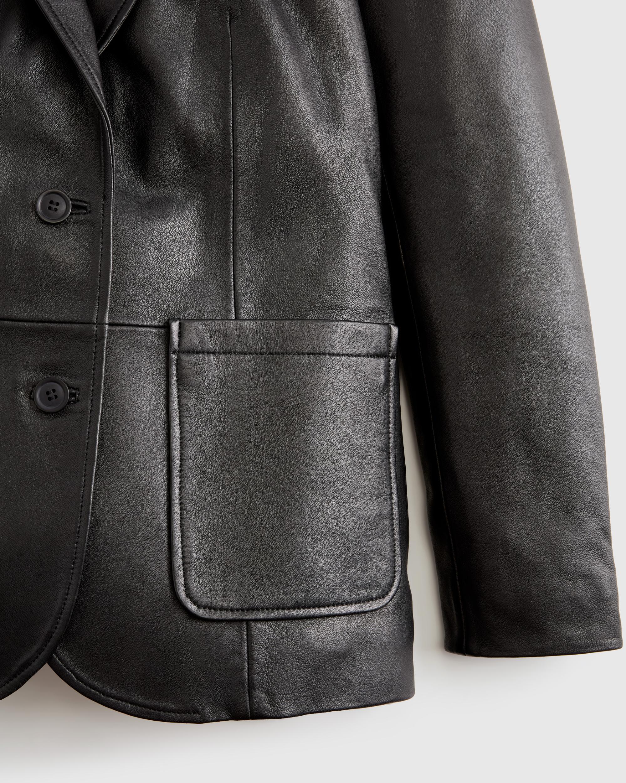 Quince | Women's Blazer Size XS, Leather Product Image