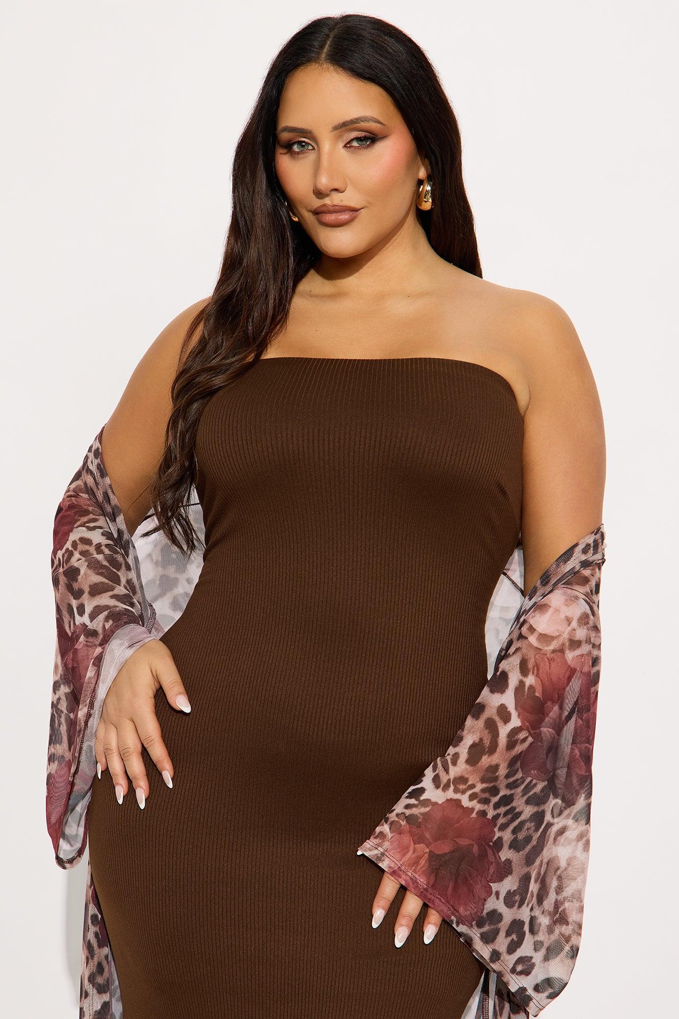 Paloma 2 Piece Maxi Dress - Brown/combo Female Product Image