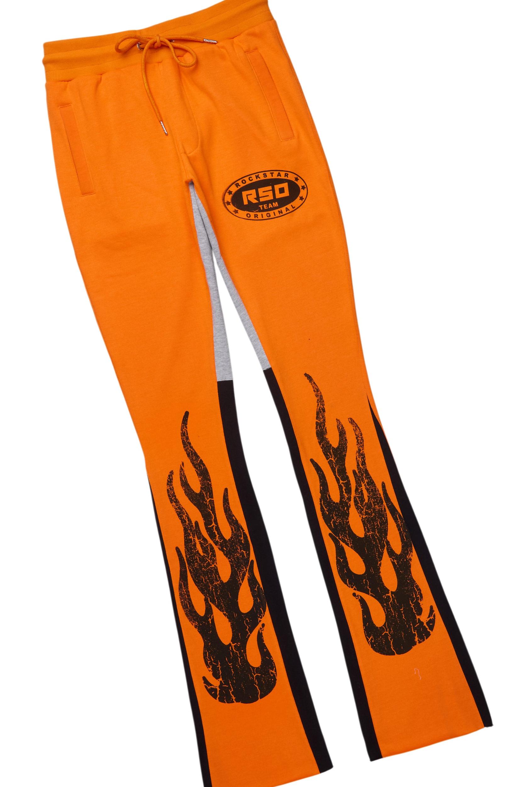 Amos Orange T-Shirt/Stacked Flare Track Set Male Product Image