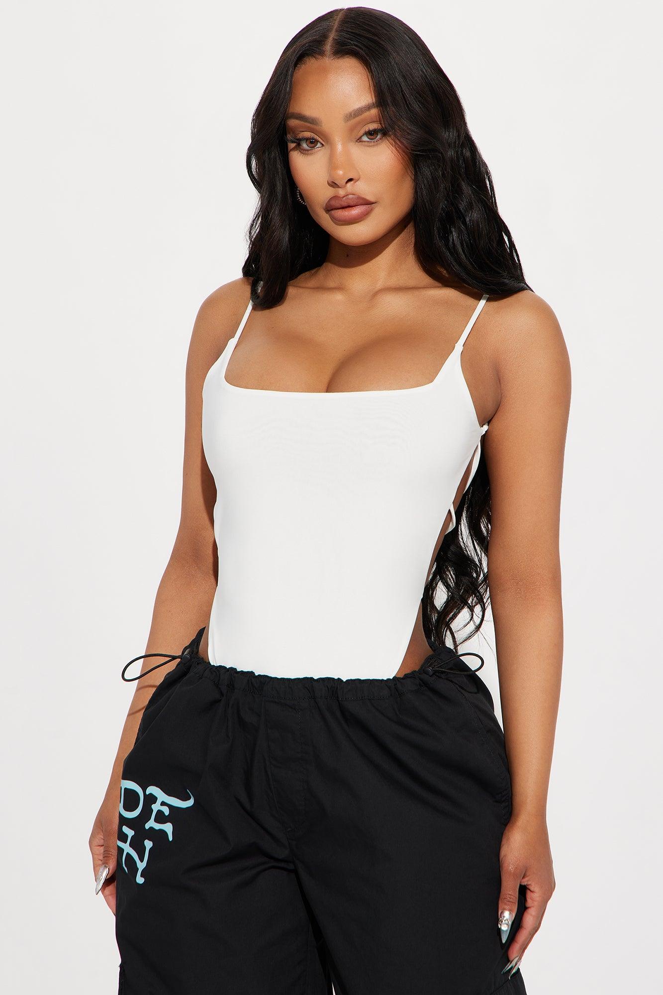 The Moment Backless Bodysuit - Ivory Product Image