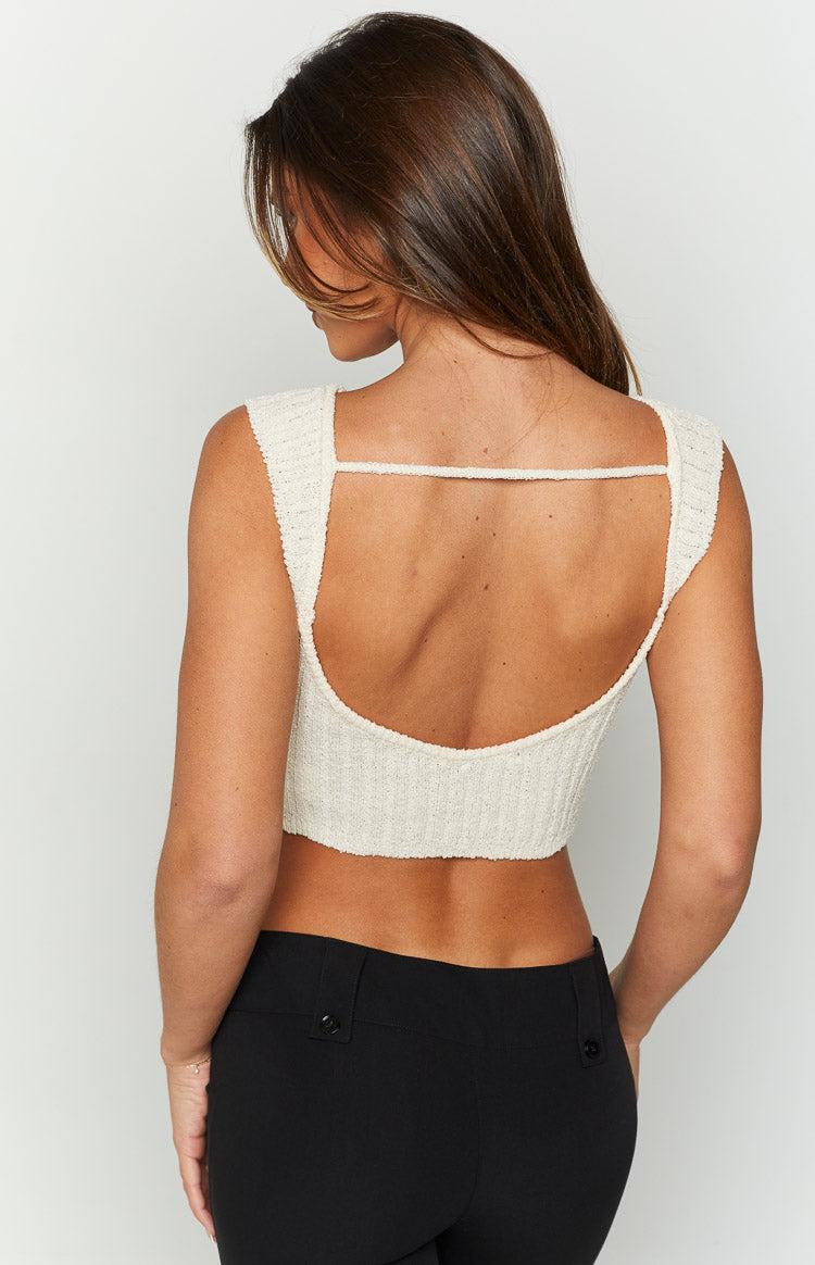 Lucinda Beige Knit Top Product Image