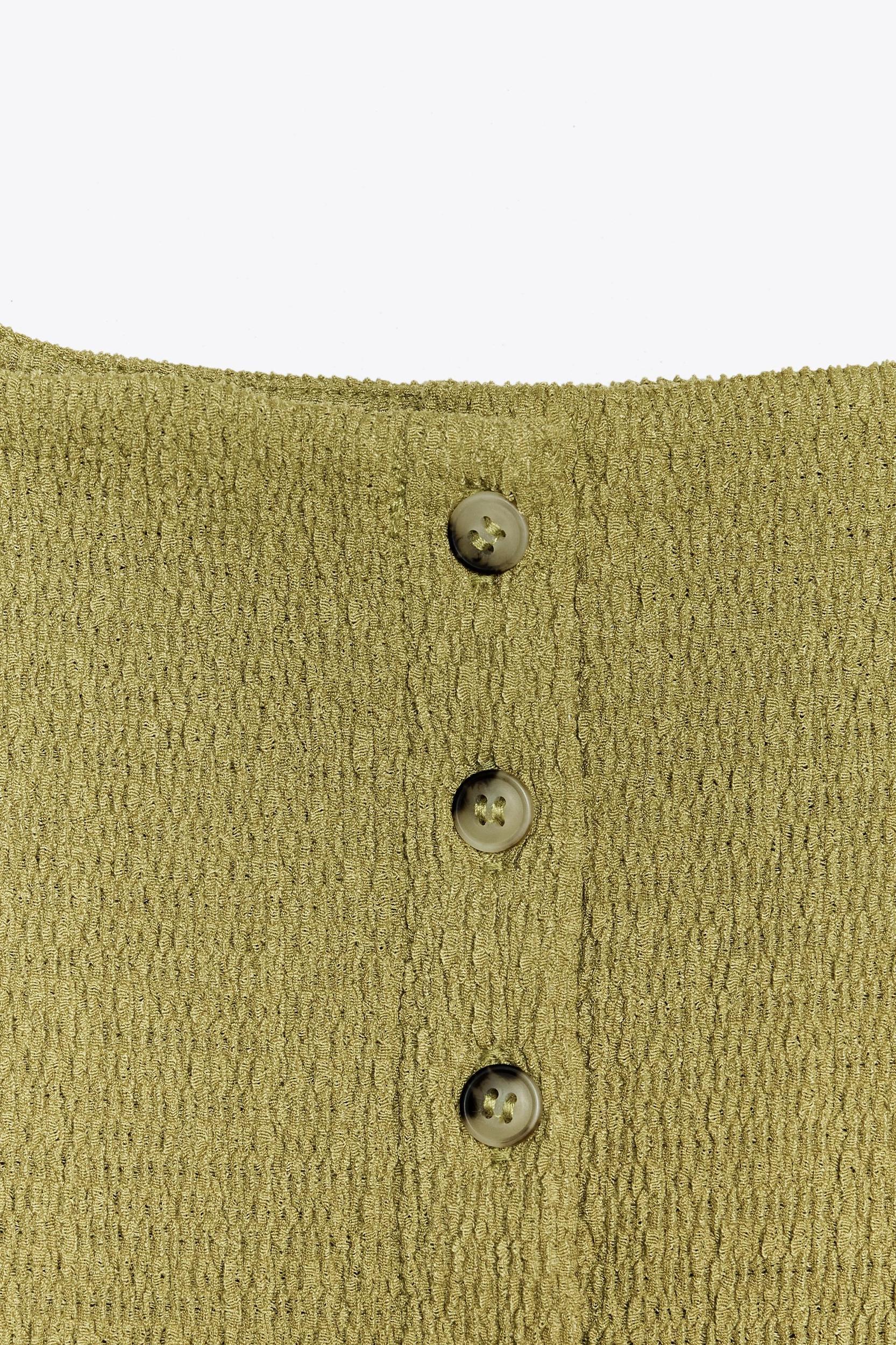 TEXTURED BUTTONED TOP Product Image