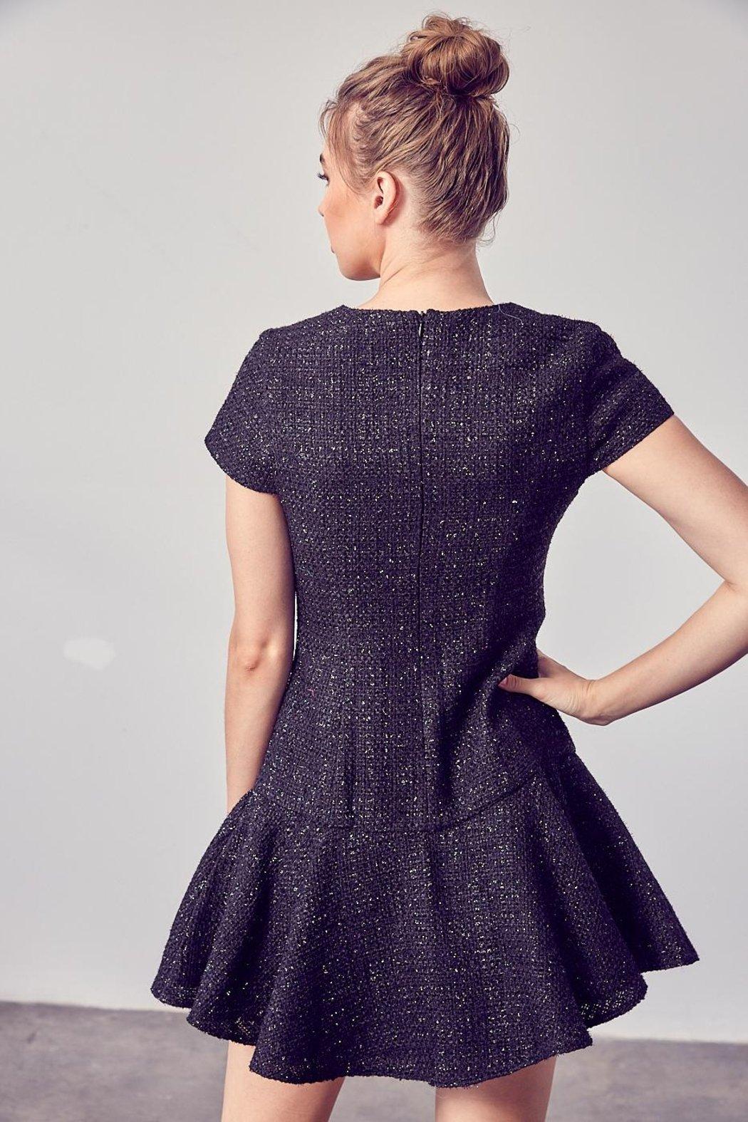 Boucle Round Neck Dress Product Image