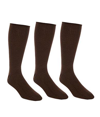 Roundtree & Yorke Flat-Knit Acrylic Crew Socks 3-Pack Product Image